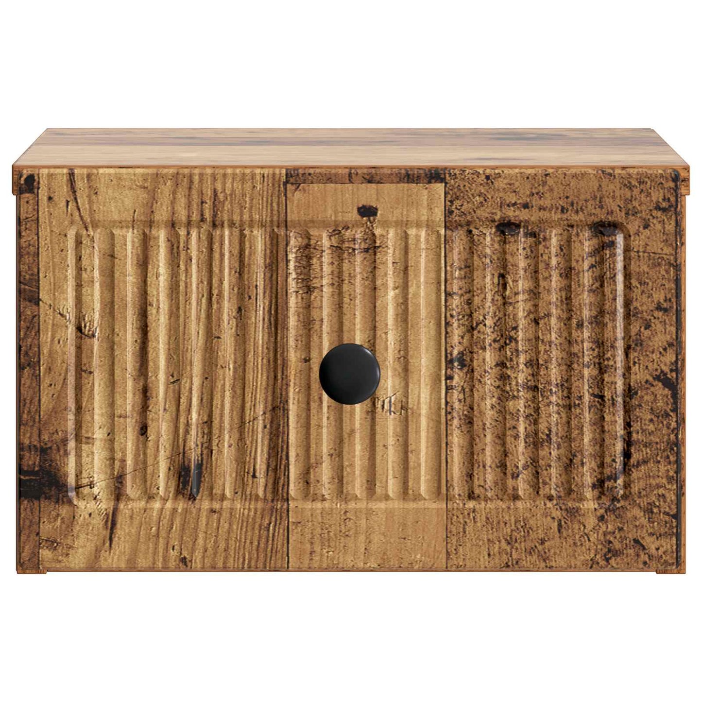 Wandmontierter Nachttisch 2 Stk. Altholz 33 x 34,5 x 20 cm