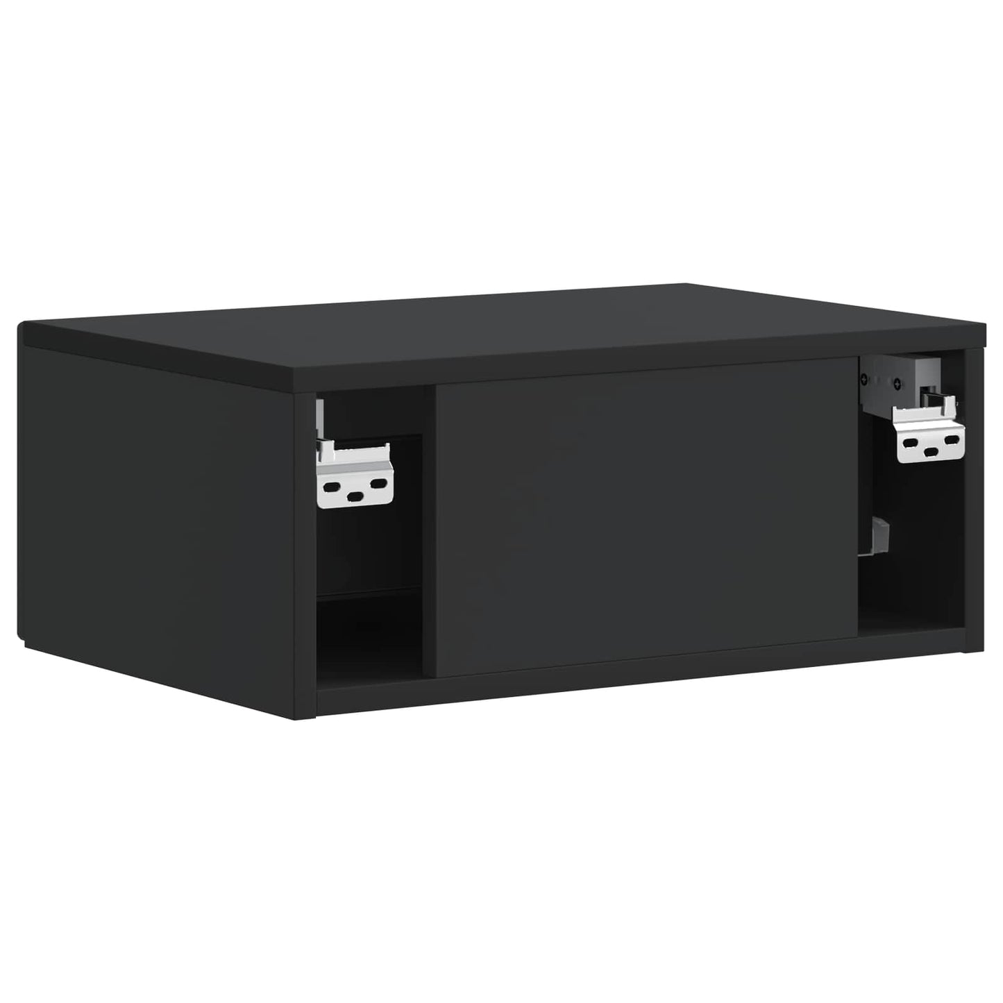 Nachttisch 2 Stk. Schwarz 49 x 34,5 x 20 cm Holzwerkstoff