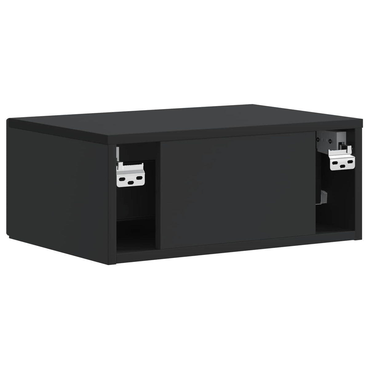 Nachttisch 2 Stk. Schwarz 49 x 34,5 x 20 cm Holzwerkstoff