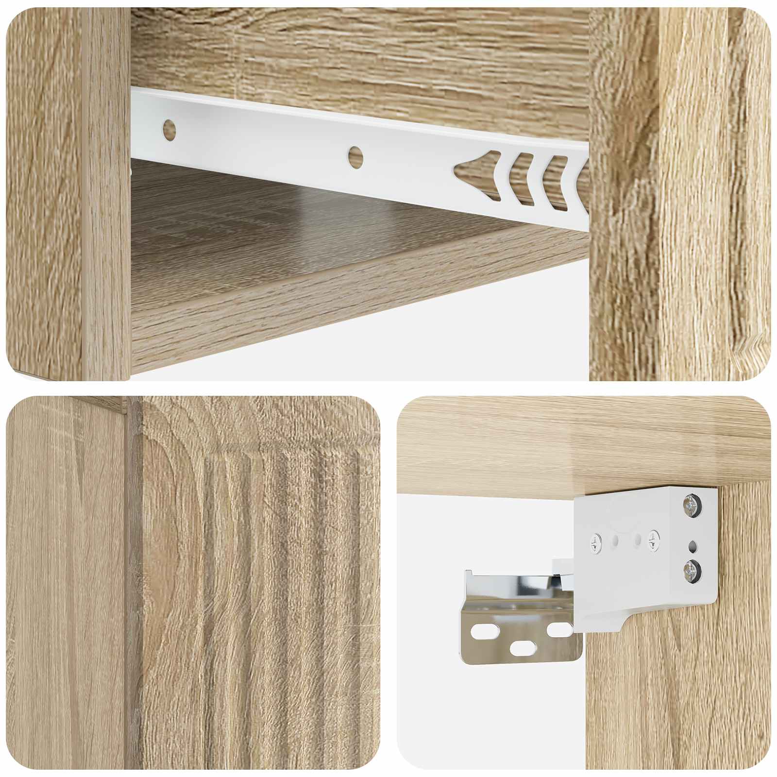 Nachttisch Sonoma-Eiche 49 x 34,5 x 20 cm Holzwerkstoff