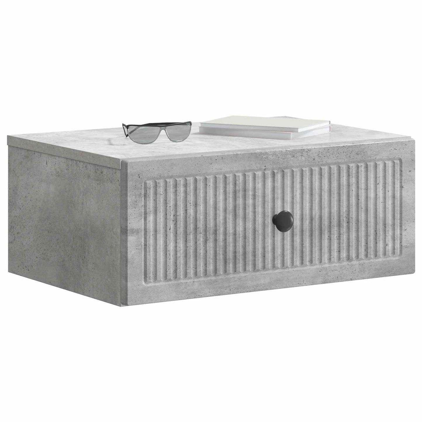 Nachttisch Betongrau 49 x 34,5 x 20 cm Holzwerkstoff