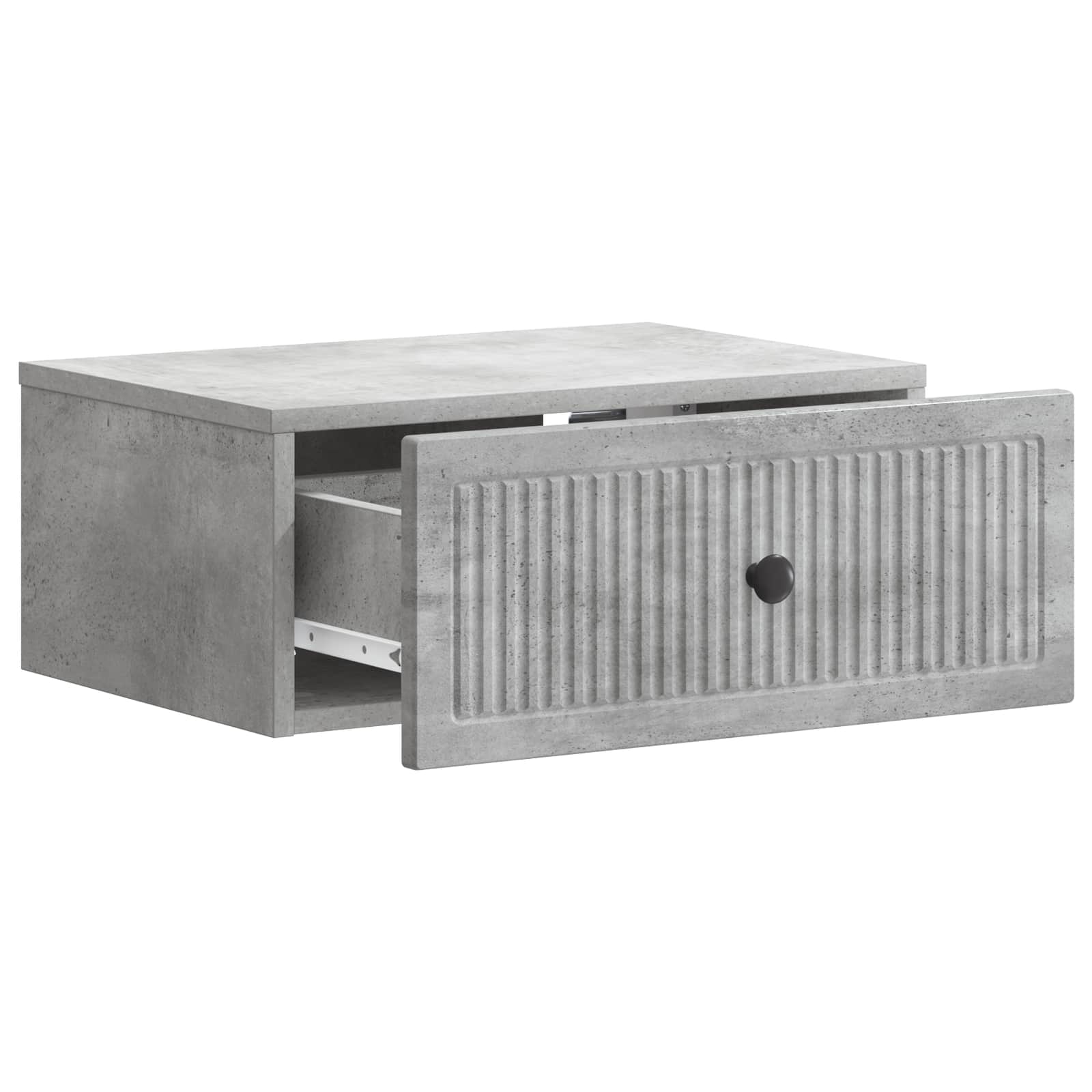 Nachttisch 2 Stk. Betongrau 49 x 34,5 x 20 cm Holzwerkstoff