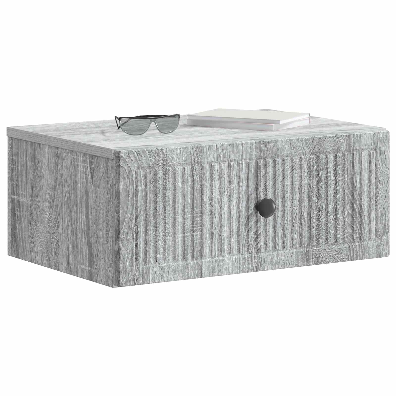 Nachttisch Sonoma-Grau 49 x 34,5 x 20 cm Holzwerkstoff