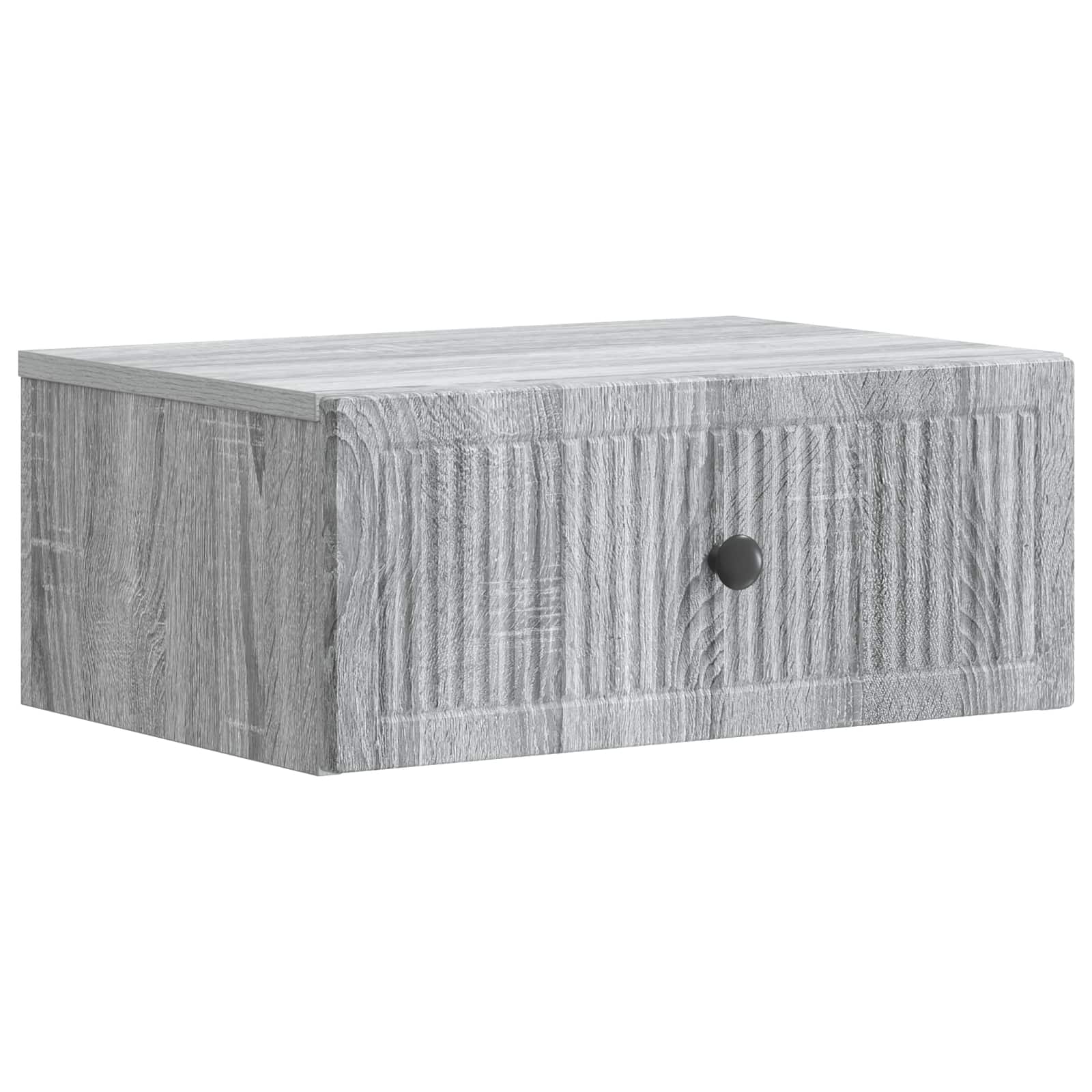Nachttisch 2 Stk. Sonoma-Grau 49 x 34,5 x 20 cm Holzwerkstoff