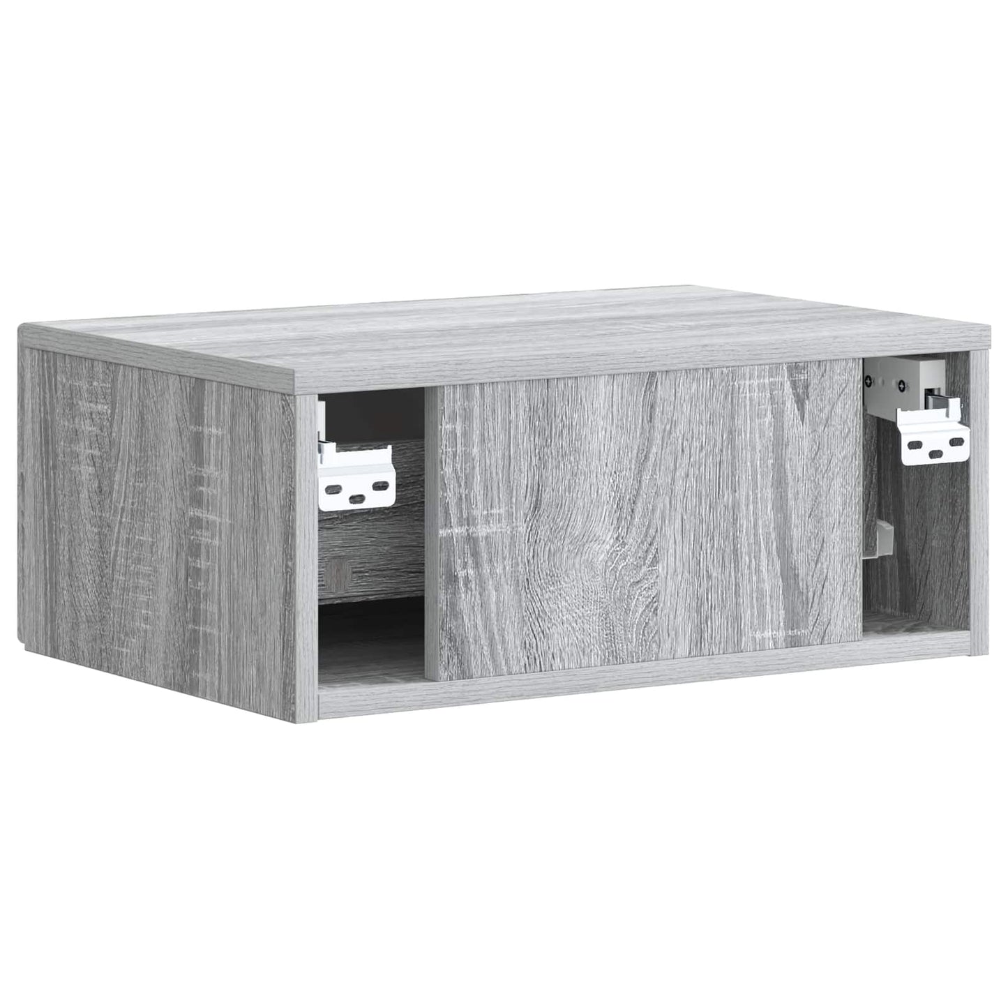 Nachttisch 2 Stk. Sonoma-Grau 49 x 34,5 x 20 cm Holzwerkstoff