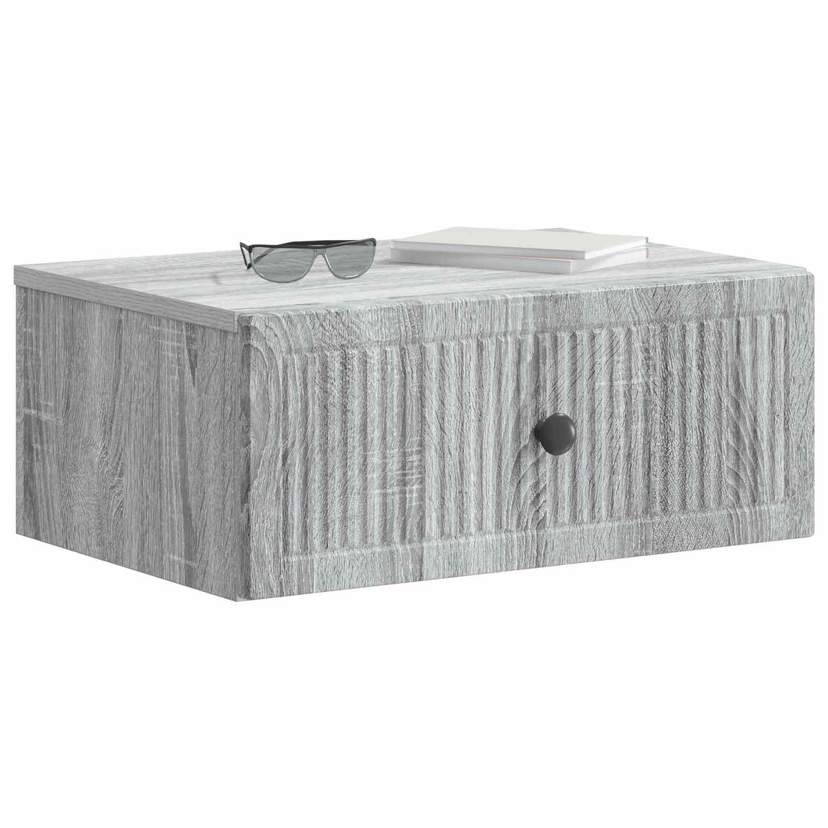 Nachttisch 2 Stk. Sonoma-Grau 49 x 34,5 x 20 cm Holzwerkstoff