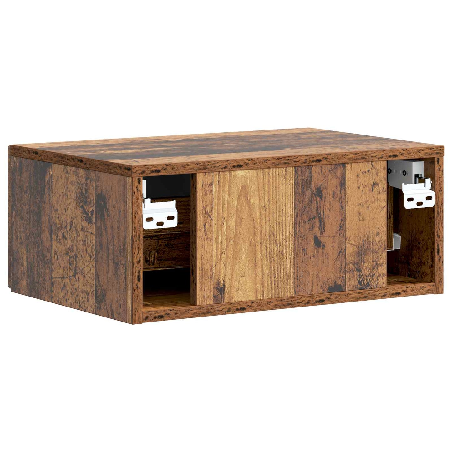 Nachttisch 2 Stk. Altholz 49 x 34,5 x 20 cm Holzwerkstoff