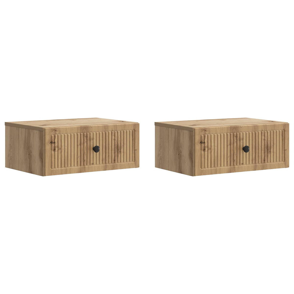 Nachttisch 2 stk. Artisan-Eiche 49 x 34,5 x 20 cm Holzwerkstoff