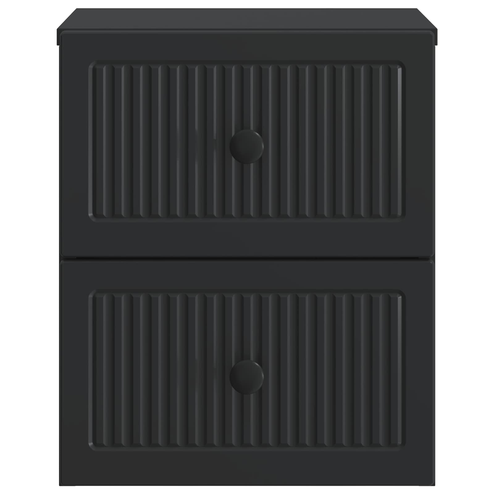 Wandmontierter Nachttisch 2 Stk. Schwarz 33 x 34,5 x 40 cm