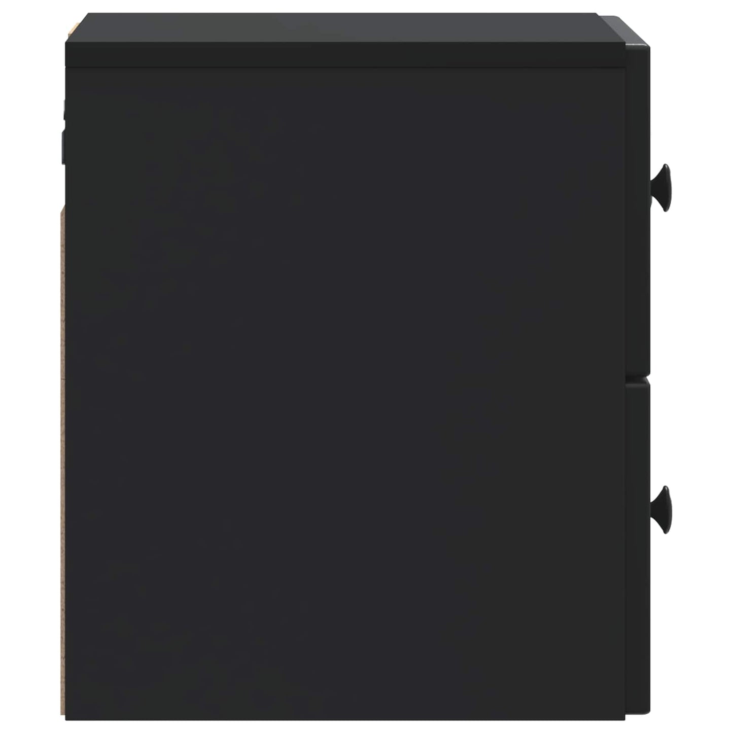 Wandmontierter Nachttisch 2 Stk. Schwarz 33 x 34,5 x 40 cm