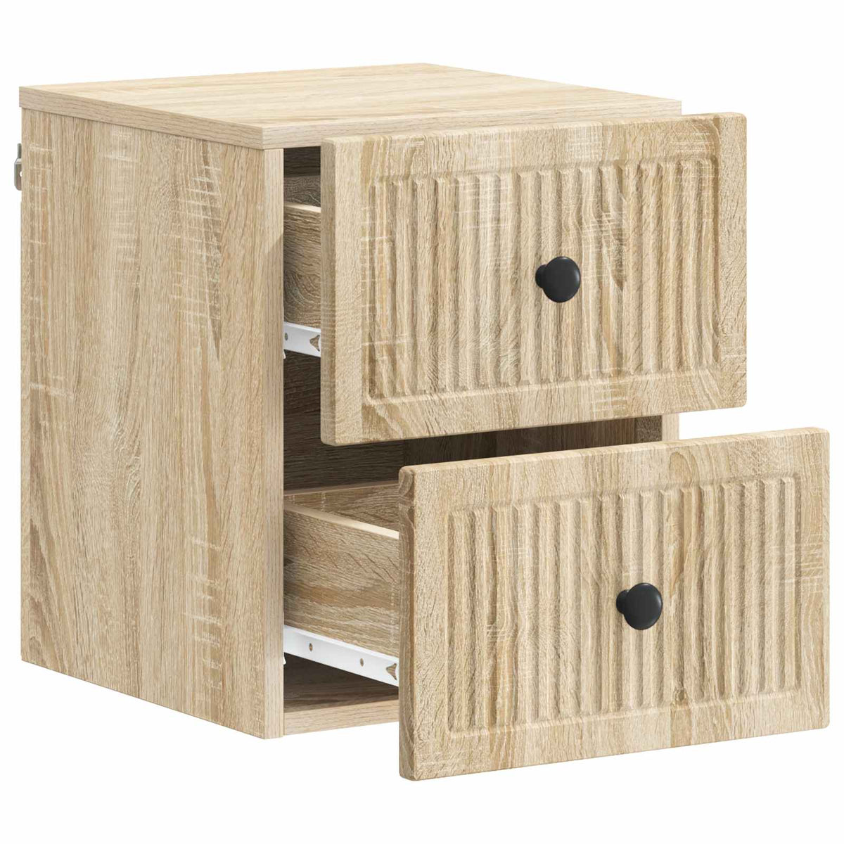 Wandmontierter Nachttisch Sonoma-Eiche 33 x 34,5 x 40 cm