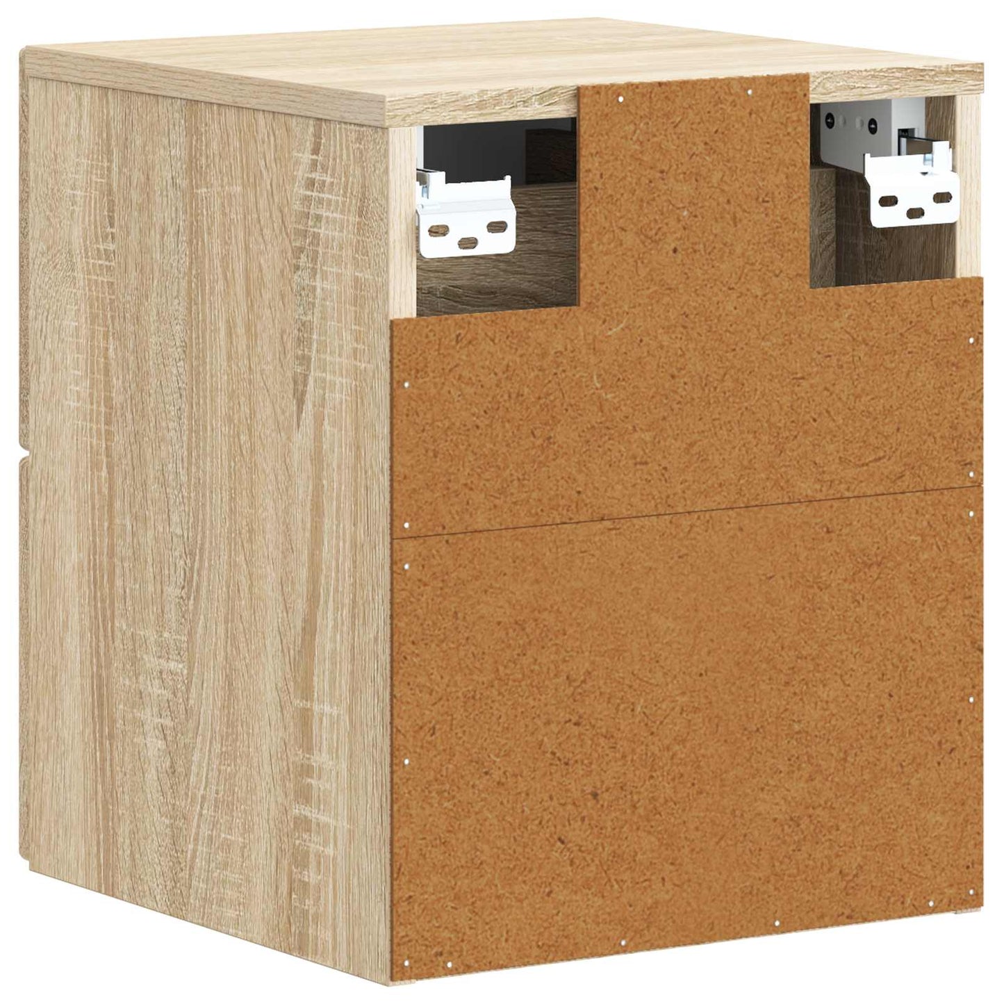 Wandmontierter Nachttisch Sonoma-Eiche 33 x 34,5 x 40 cm