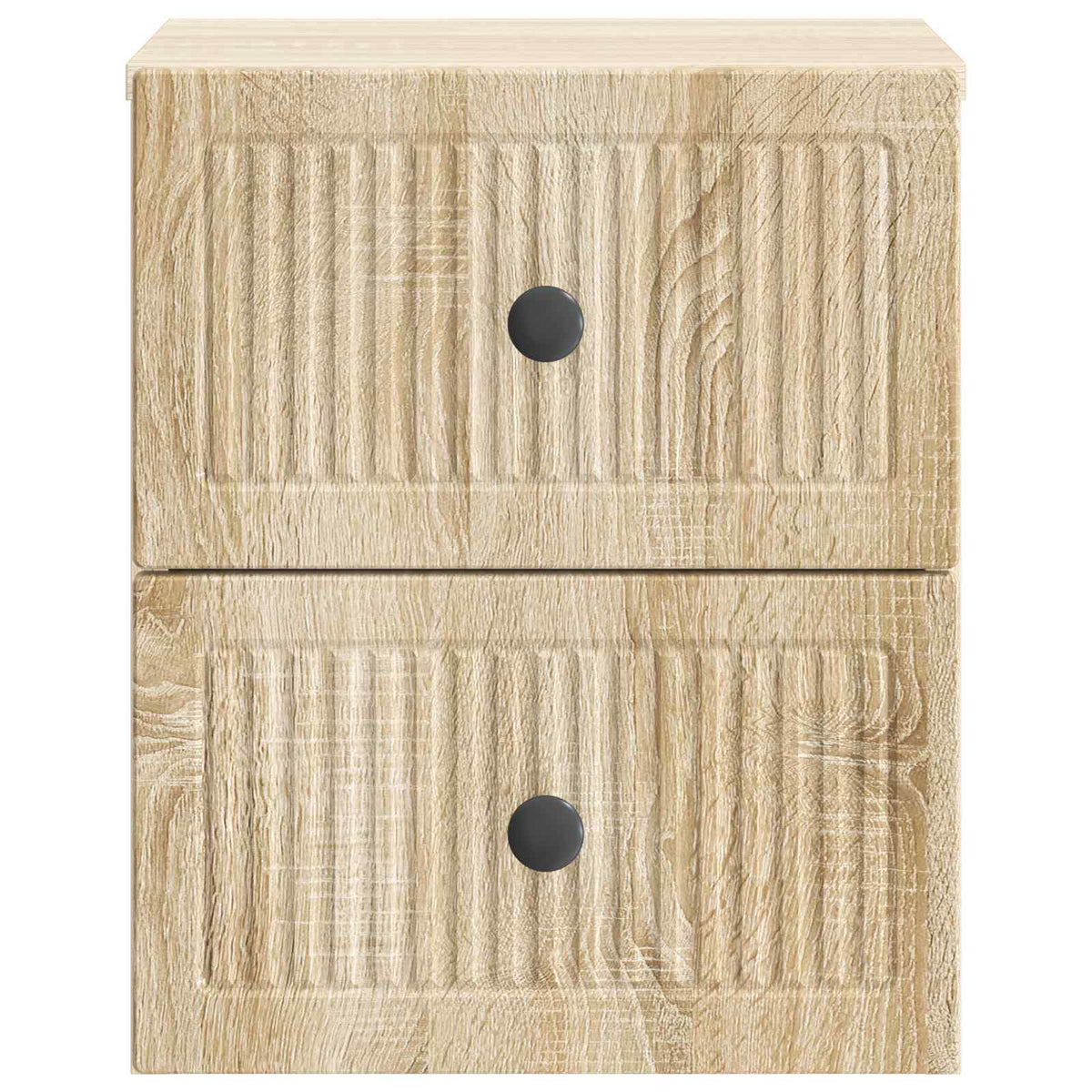 Wandmontierter Nachttisch 2 Stk. Sonoma-Eiche 33 x 34,5 x 40 cm