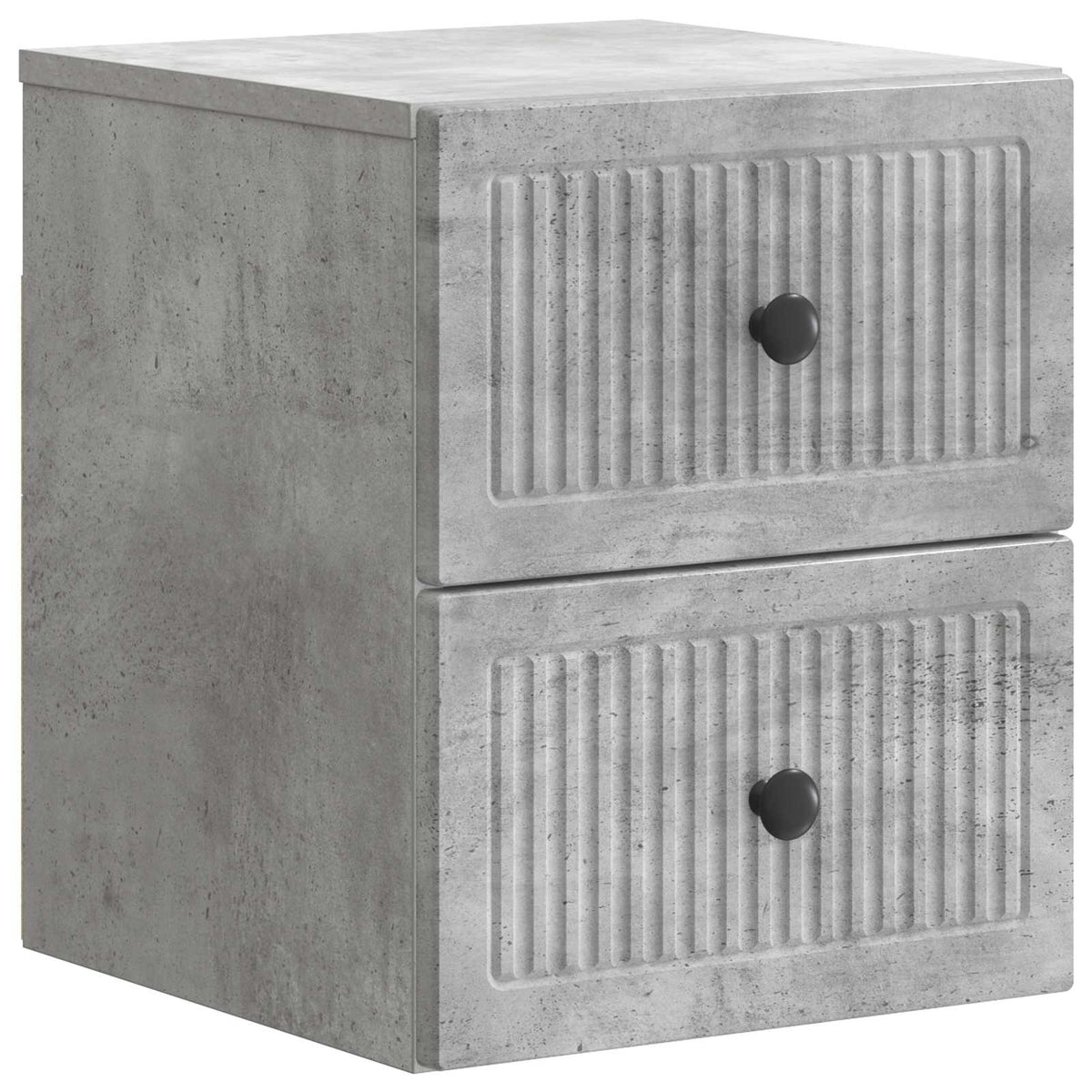 Wandmontierter Nachttisch Betongrau 33 x 34,5 x 40 cm