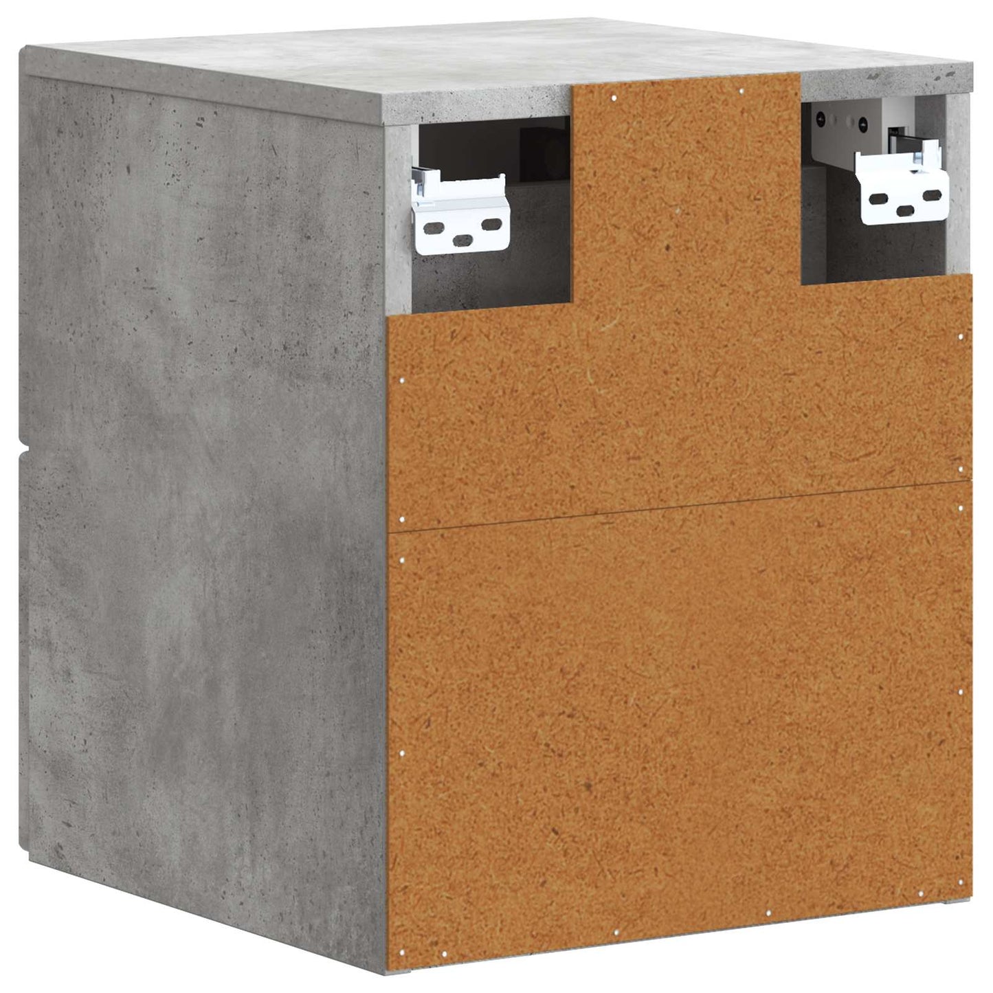 Wandmontierter Nachttisch Betongrau 33 x 34,5 x 40 cm