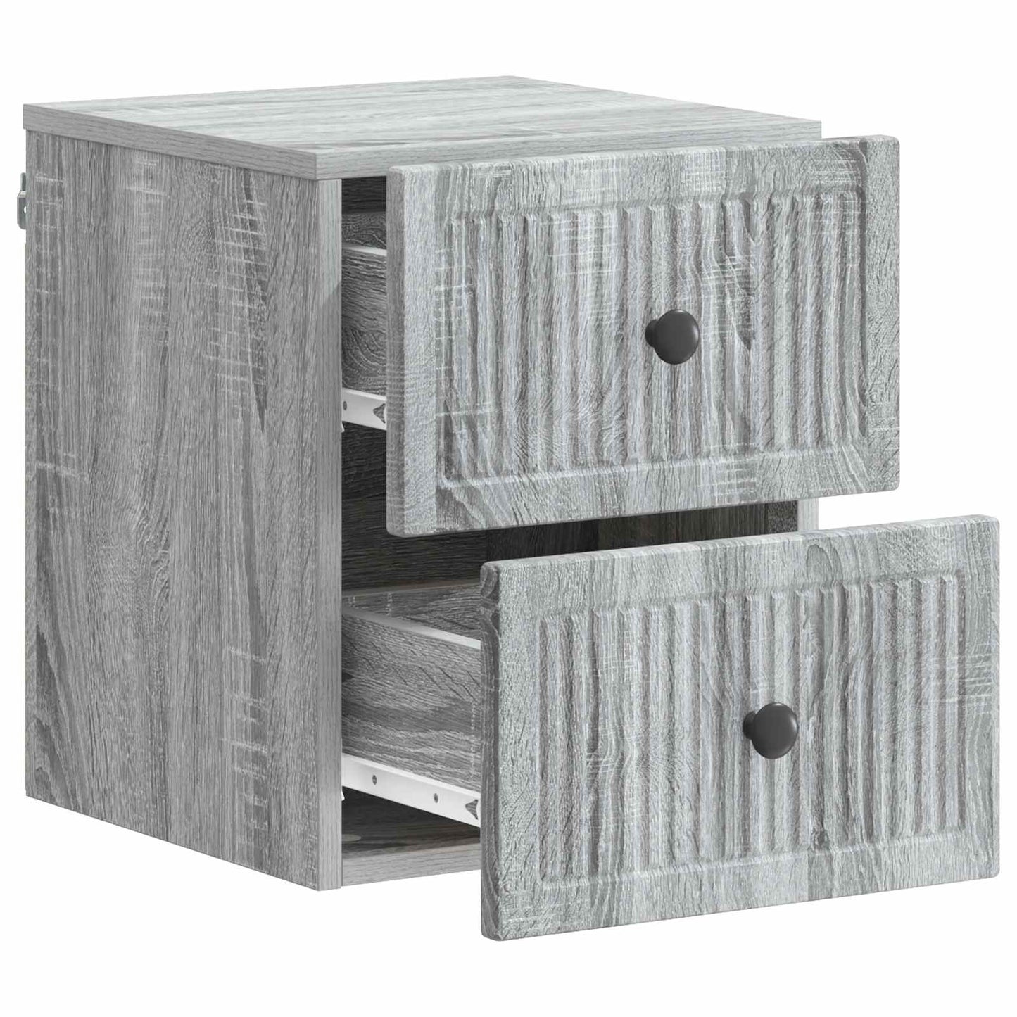 Wandmontierter Nachttisch Sonoma-Grau 33 x 34,5 x 40 cm