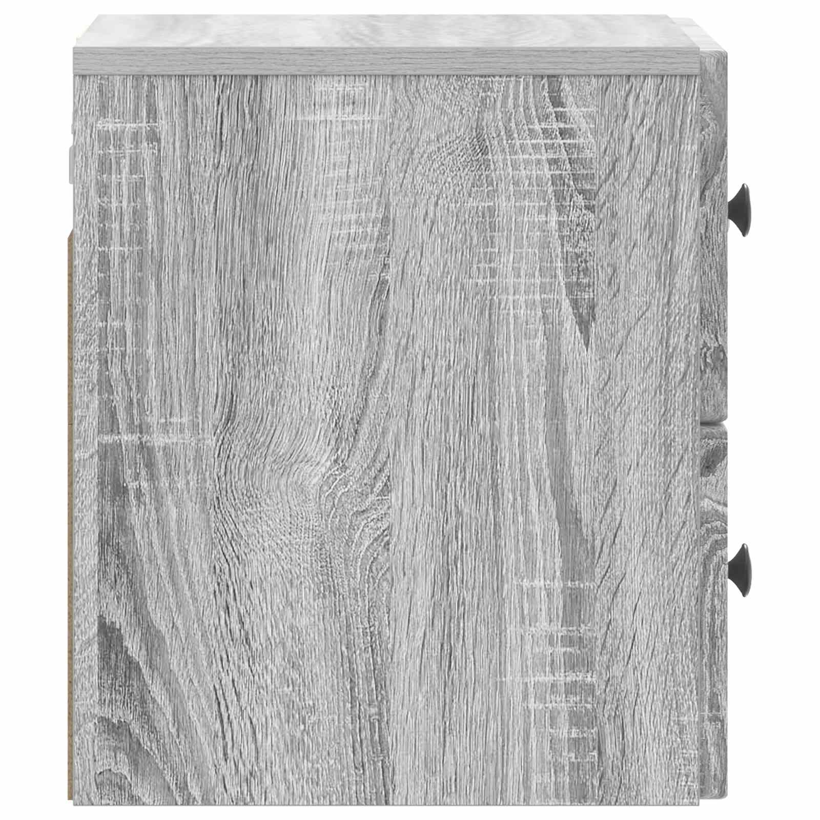 Wandmontierter Nachttisch Sonoma-Grau 33 x 34,5 x 40 cm
