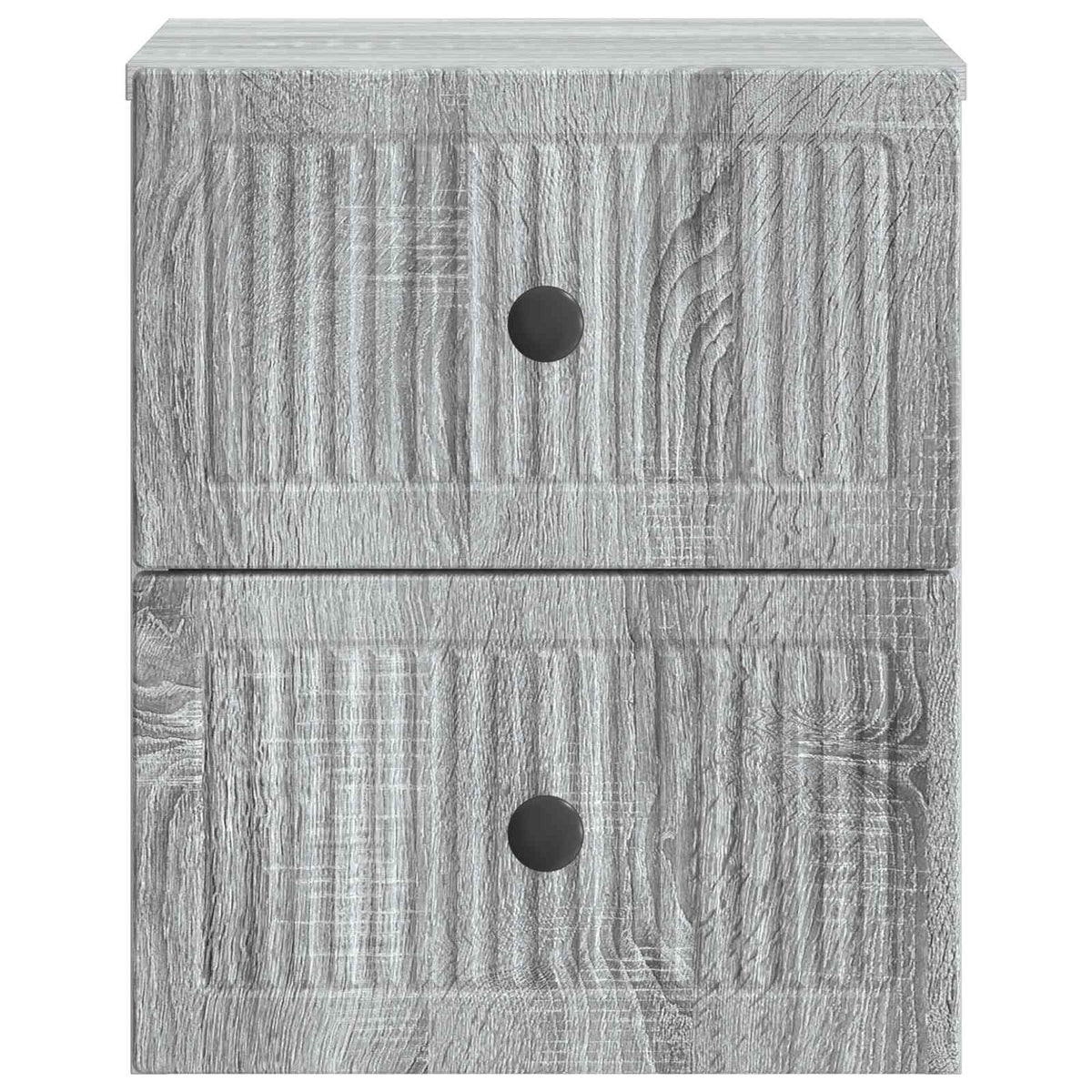 Wandmontierter Nachttisch 2 Stk. Sonoma-Grau 33 x 34,5 x 40 cm