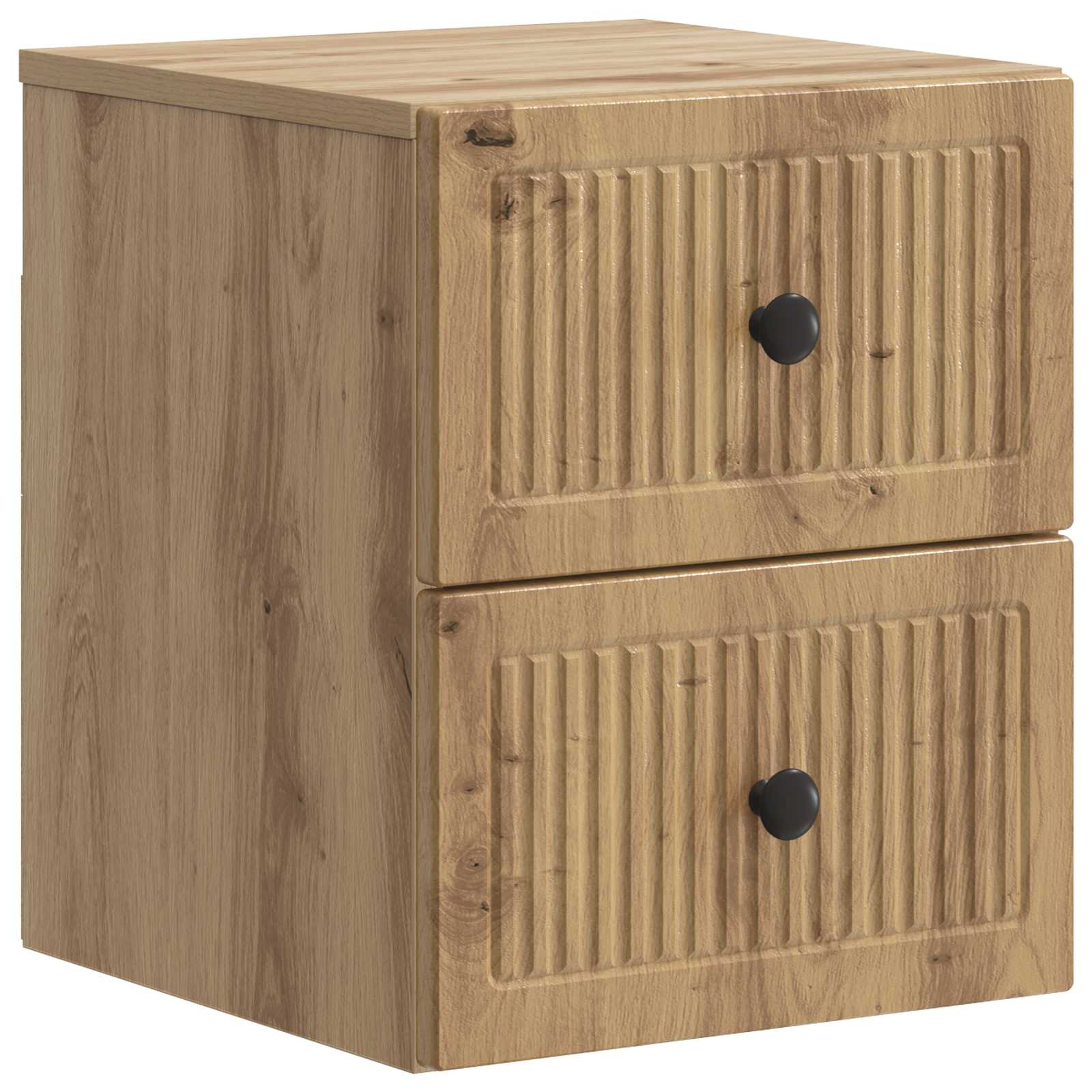 Wandmontierter Nachttisch Artisan-Eiche 33 x 34,5 x 40 cm