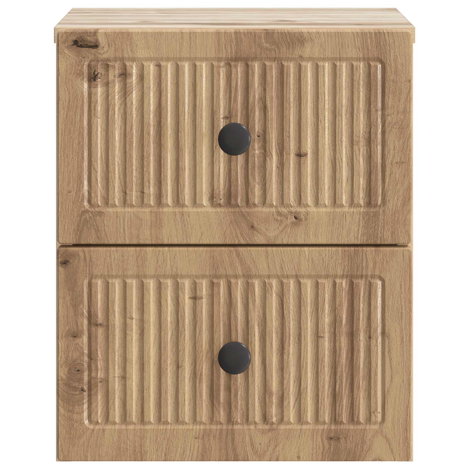 Wandmontierter Nachttisch 2 stk. Artisan-Eiche