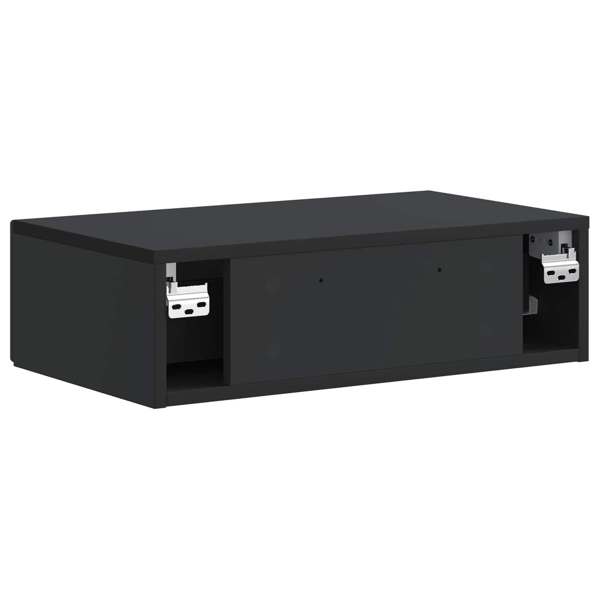 Wandmontierter Beistelltisch Schwarz 59 x 34,5 x 17 cm