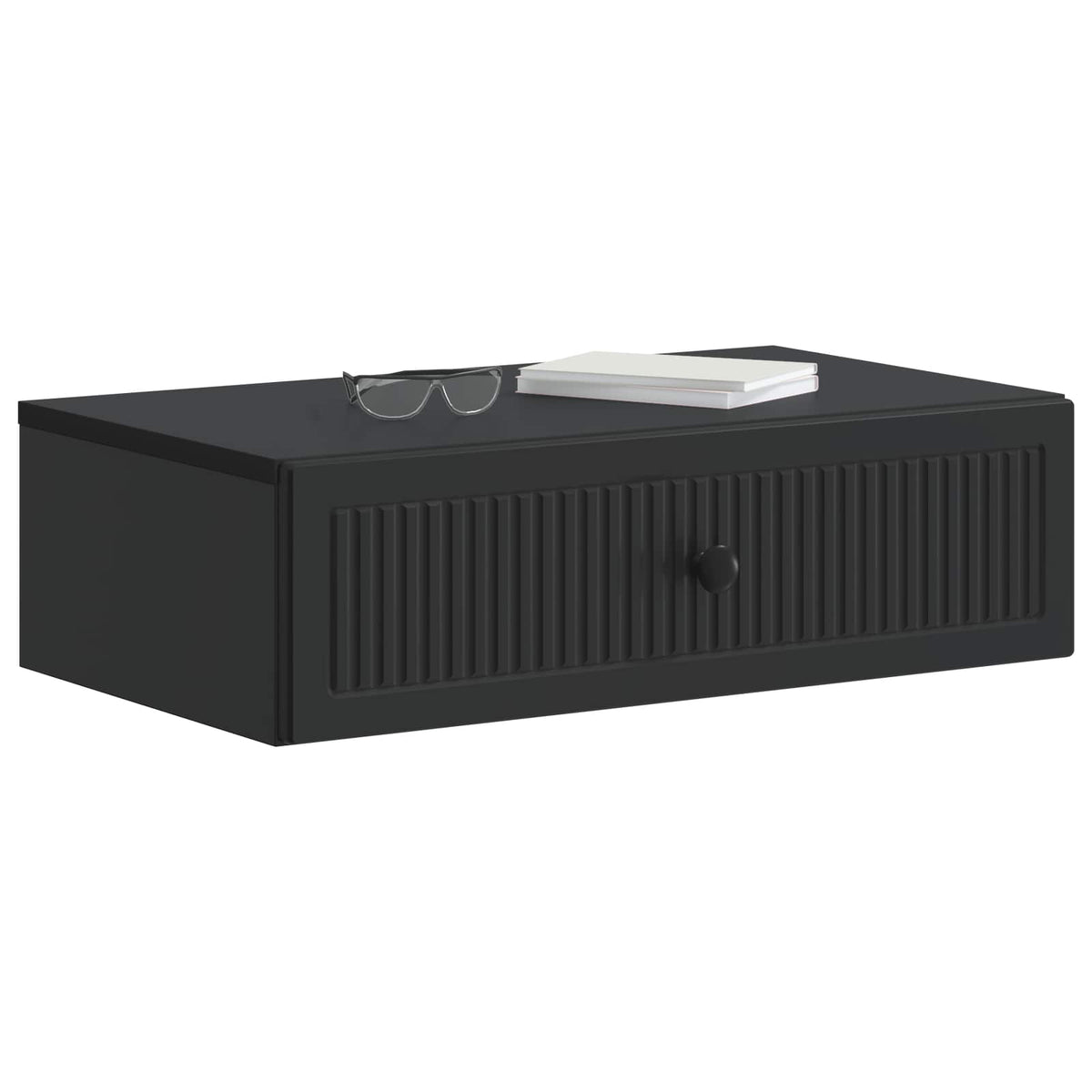 Wandmontierter Beistelltisch Schwarz 59 x 34,5 x 17 cm