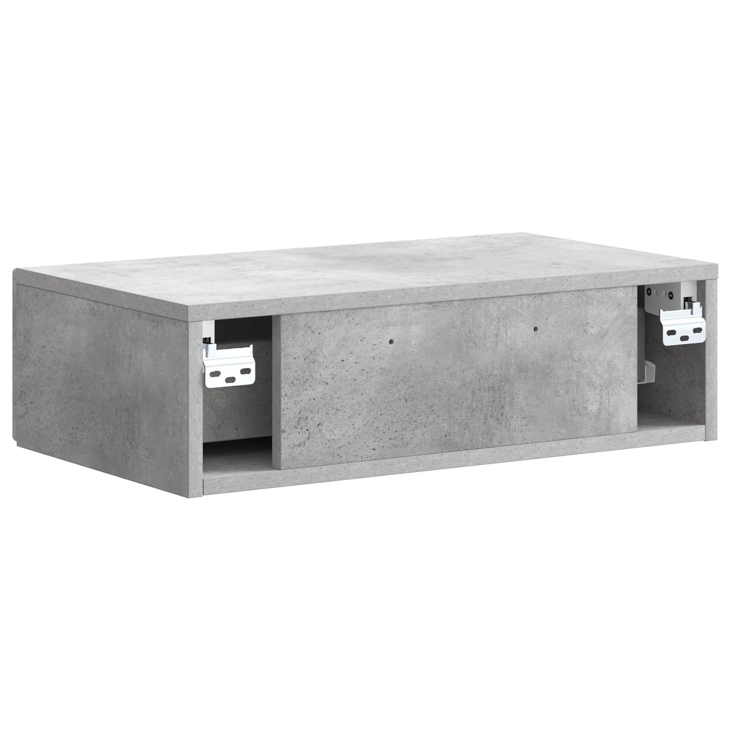 Wandmontierter Beistelltisch Betongrau 59 x 34,5 x 17 cm