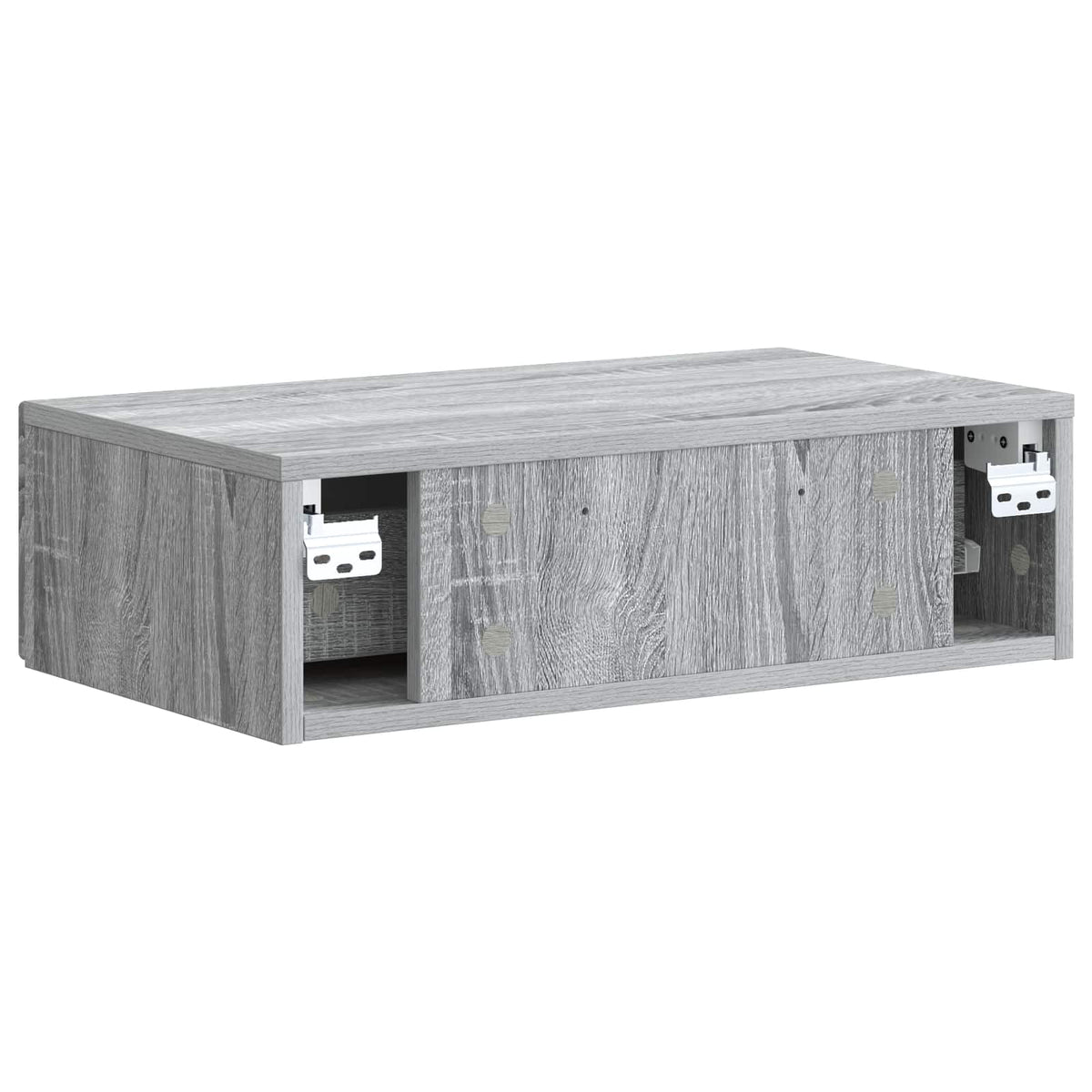 Wandmontierter Beistelltisch Graues Sonoma 59 x 34,5 x 17 cm