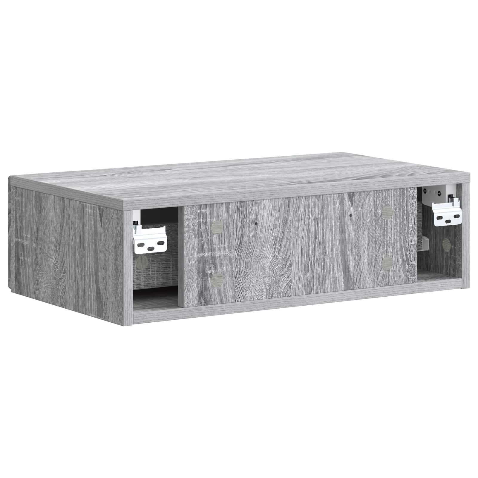 Wandmontierter Beistelltisch Graues Sonoma 59 x 34,5 x 17 cm