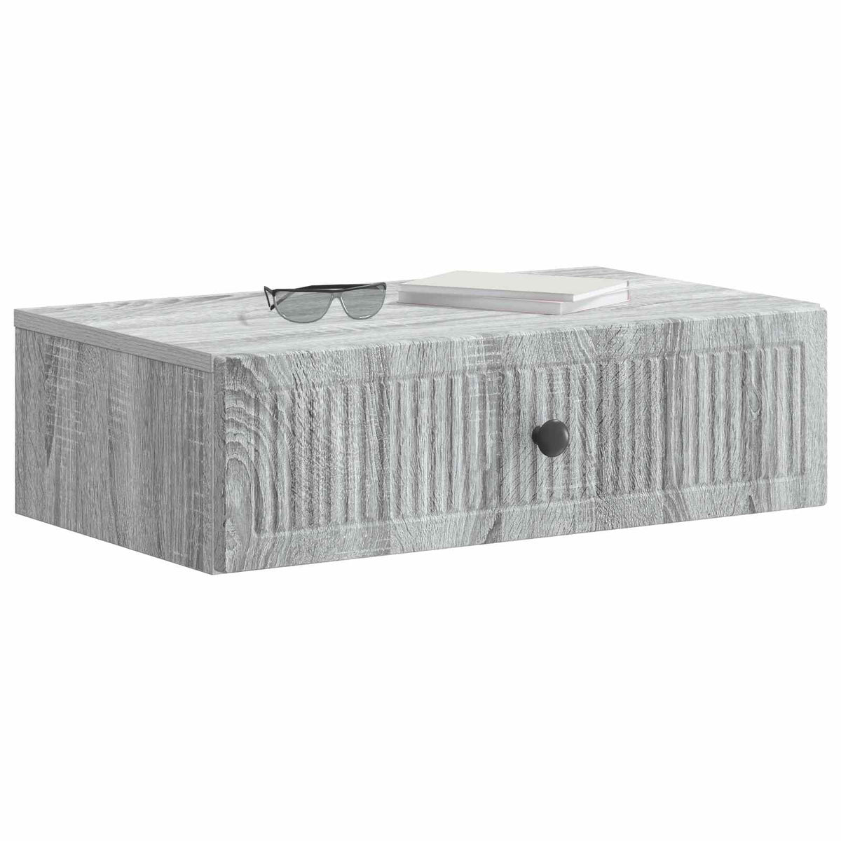 Wandmontierter Beistelltisch Graues Sonoma 59 x 34,5 x 17 cm