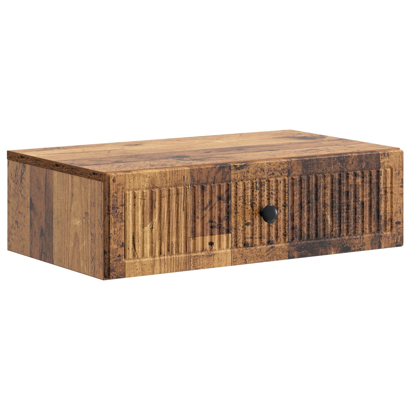 Wandmontierter Beistelltisch Altholz 59 x 34,5 x 17 cm