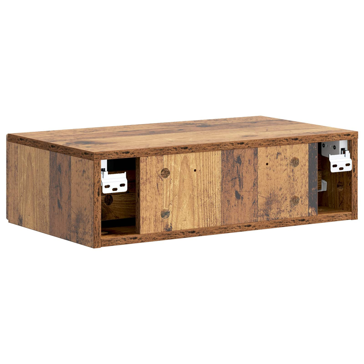 Wandmontierter Beistelltisch Altholz 59 x 34,5 x 17 cm