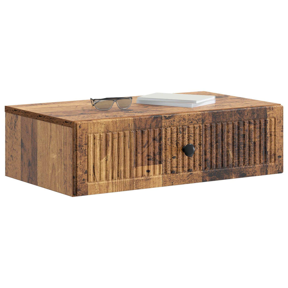Wandmontierter Beistelltisch Altholz 59 x 34,5 x 17 cm