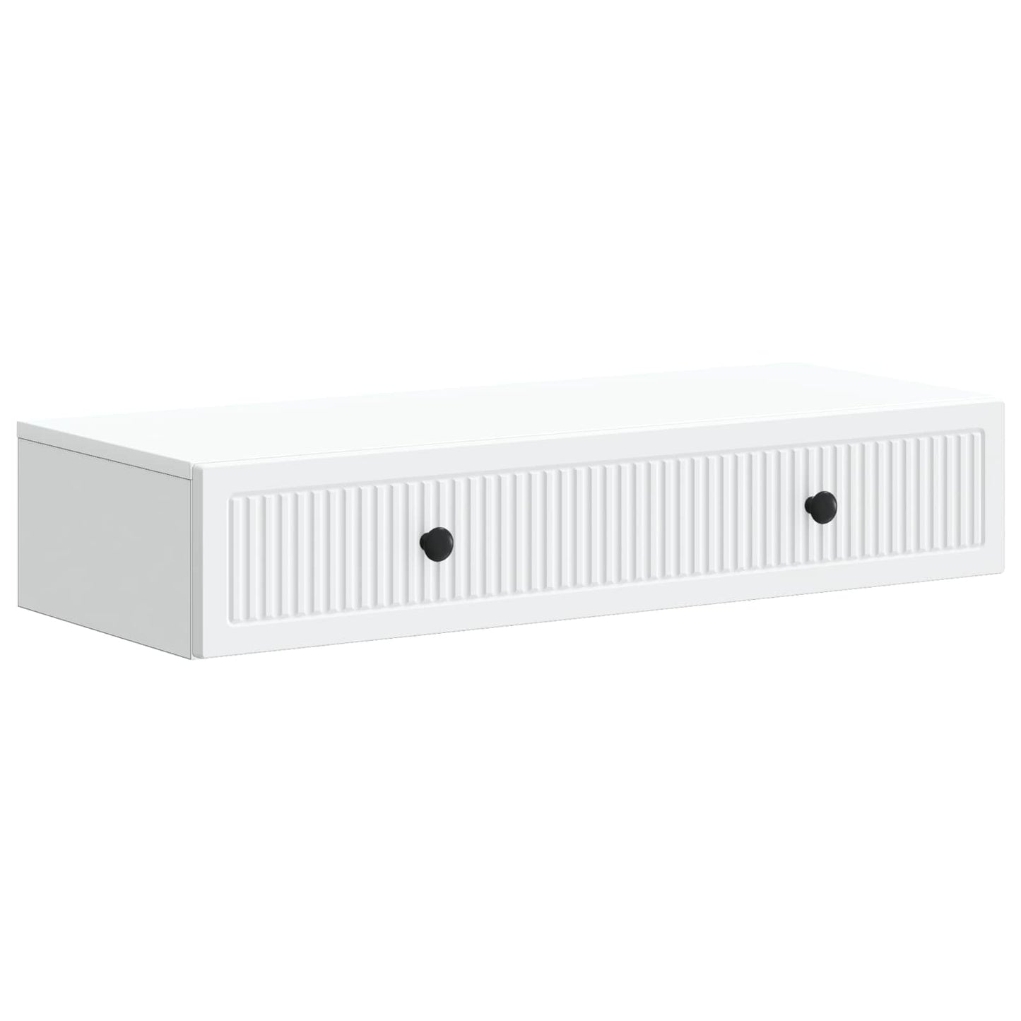 Wandmontierter Beistelltisch Weiß 87,5 x 34,5 x 17 cm