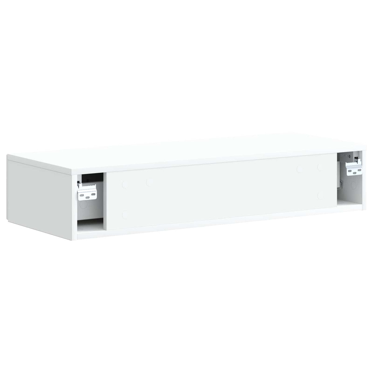 Wandmontierter Beistelltisch Weiß 87,5 x 34,5 x 17 cm
