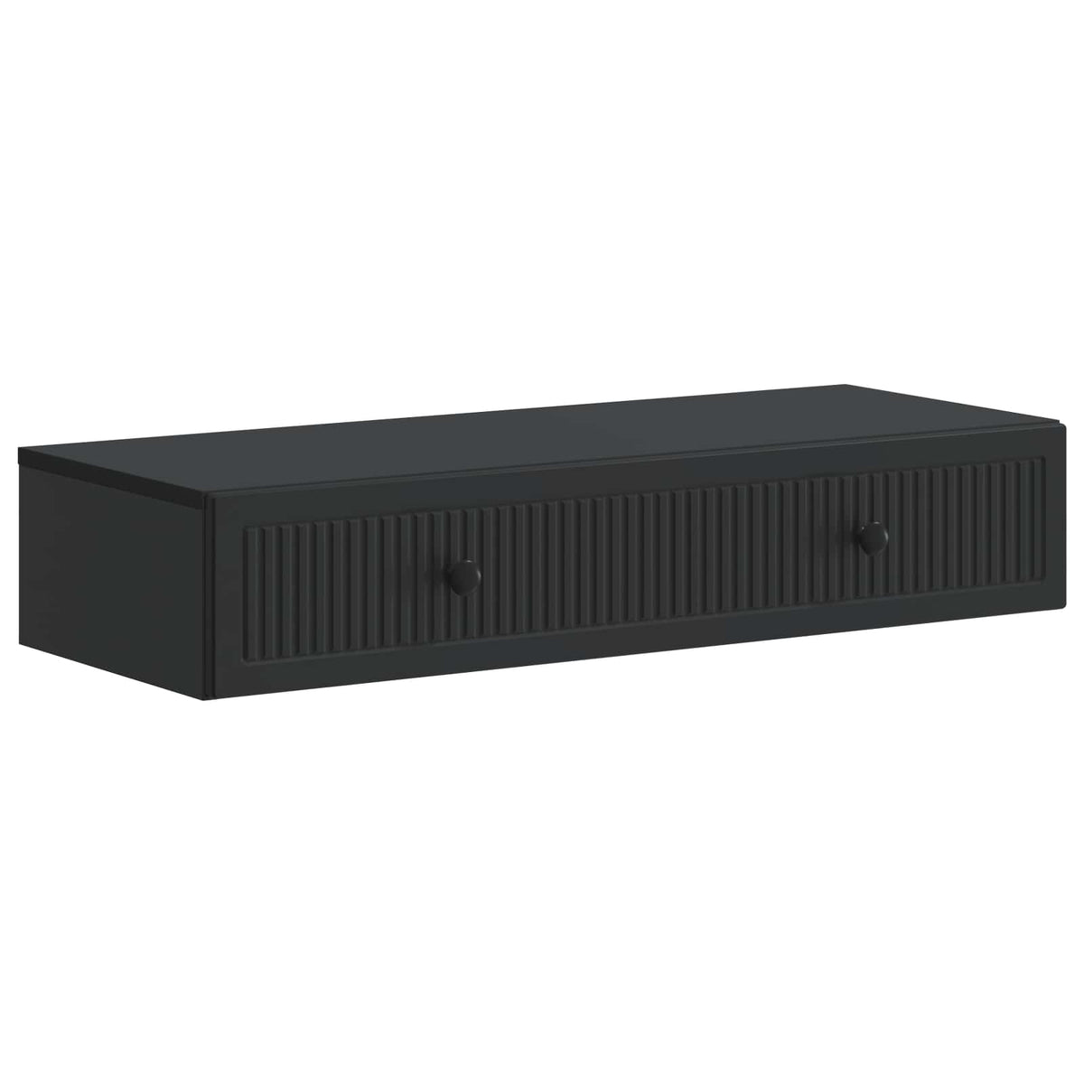 Wandmontierter Beistelltisch Schwarz 87,5 x 34,5 x 17 cm