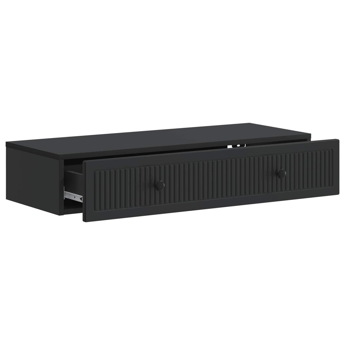 Wandmontierter Beistelltisch Schwarz 87,5 x 34,5 x 17 cm