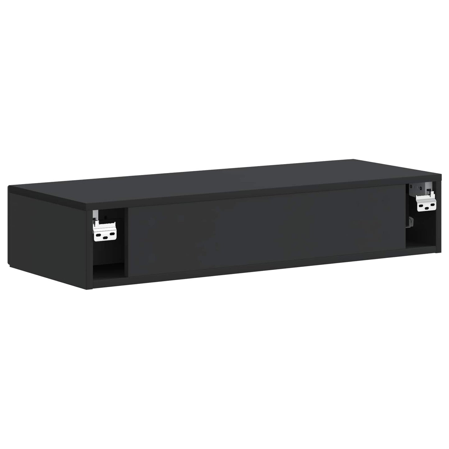 Wandmontierter Beistelltisch Schwarz 87,5 x 34,5 x 17 cm