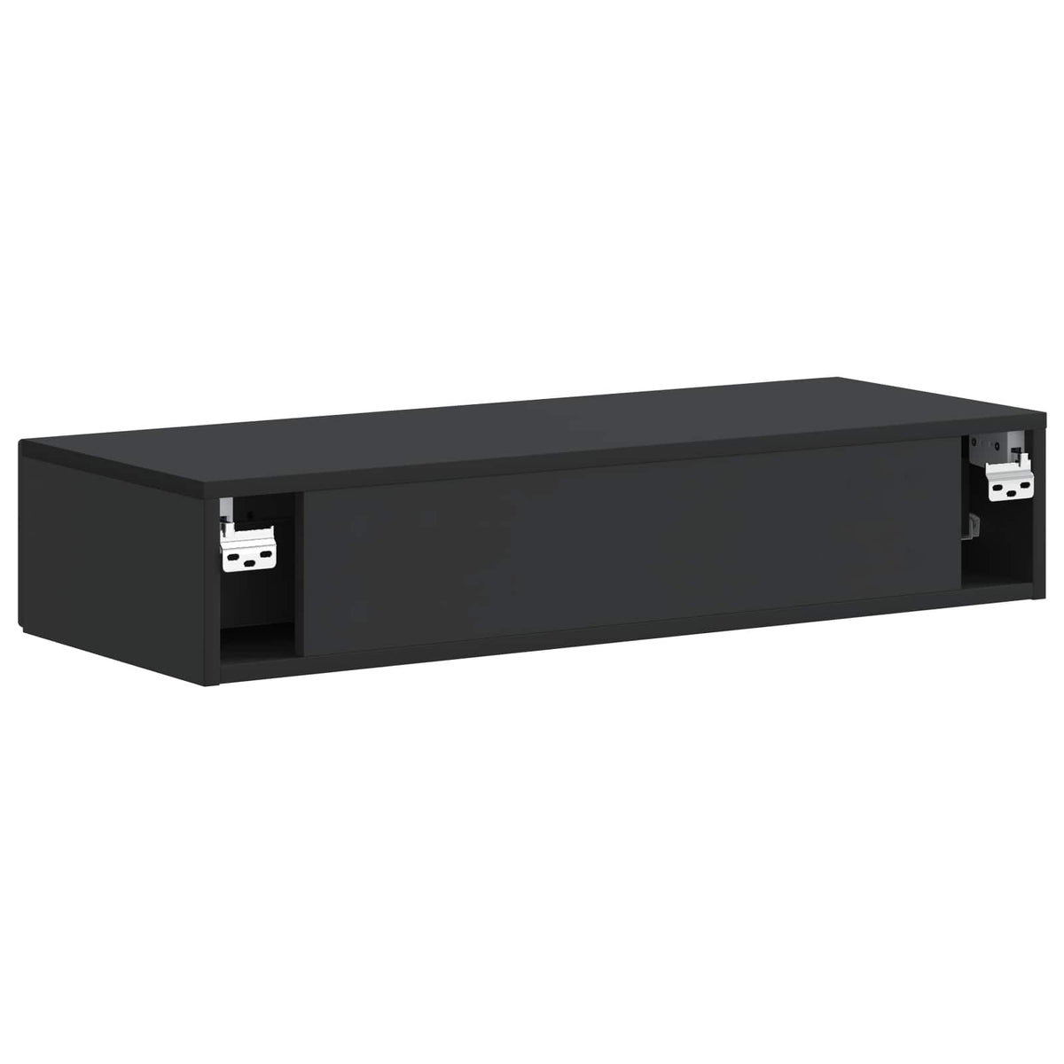 Wandmontierter Beistelltisch Schwarz 87,5 x 34,5 x 17 cm