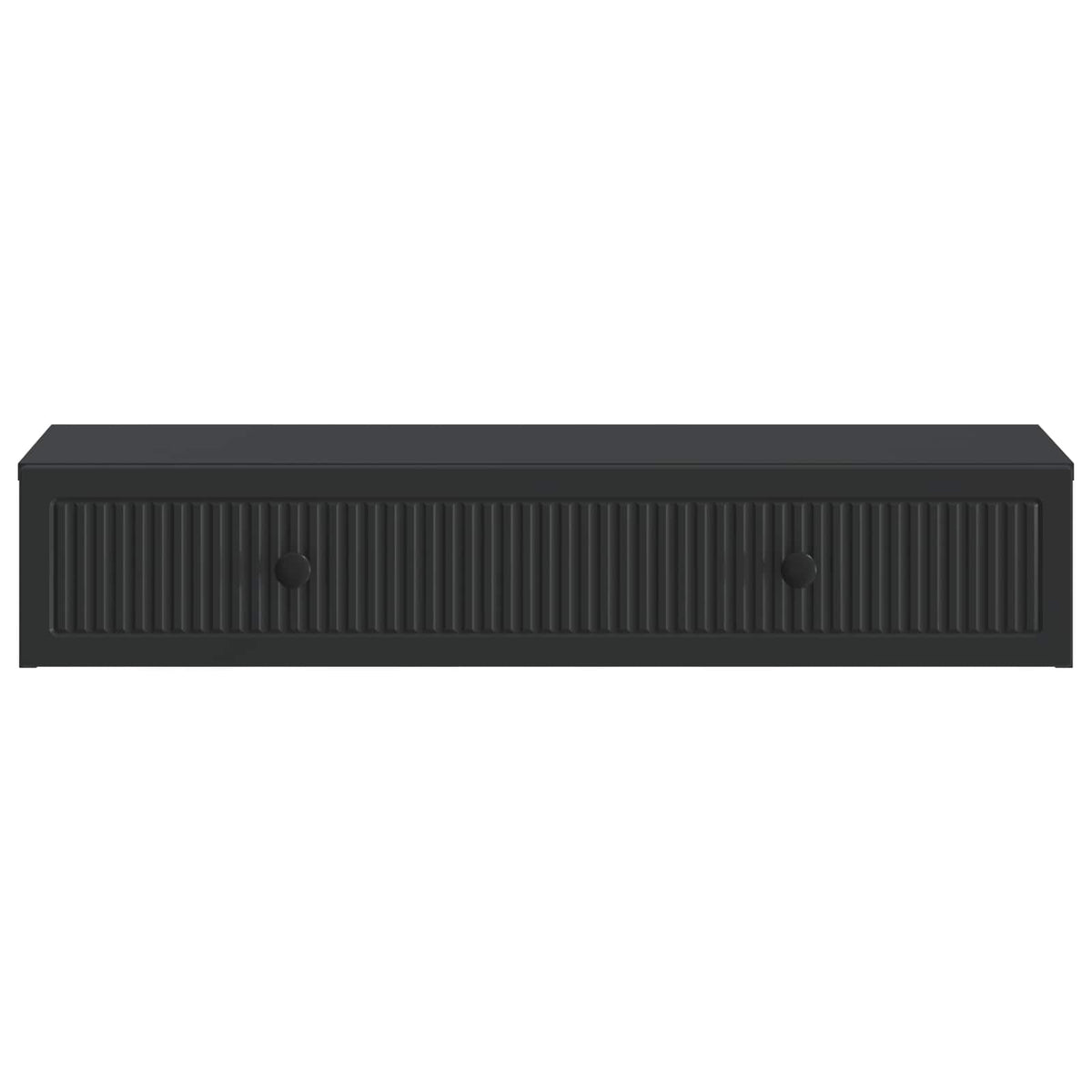 Wandmontierter Beistelltisch Schwarz 87,5 x 34,5 x 17 cm
