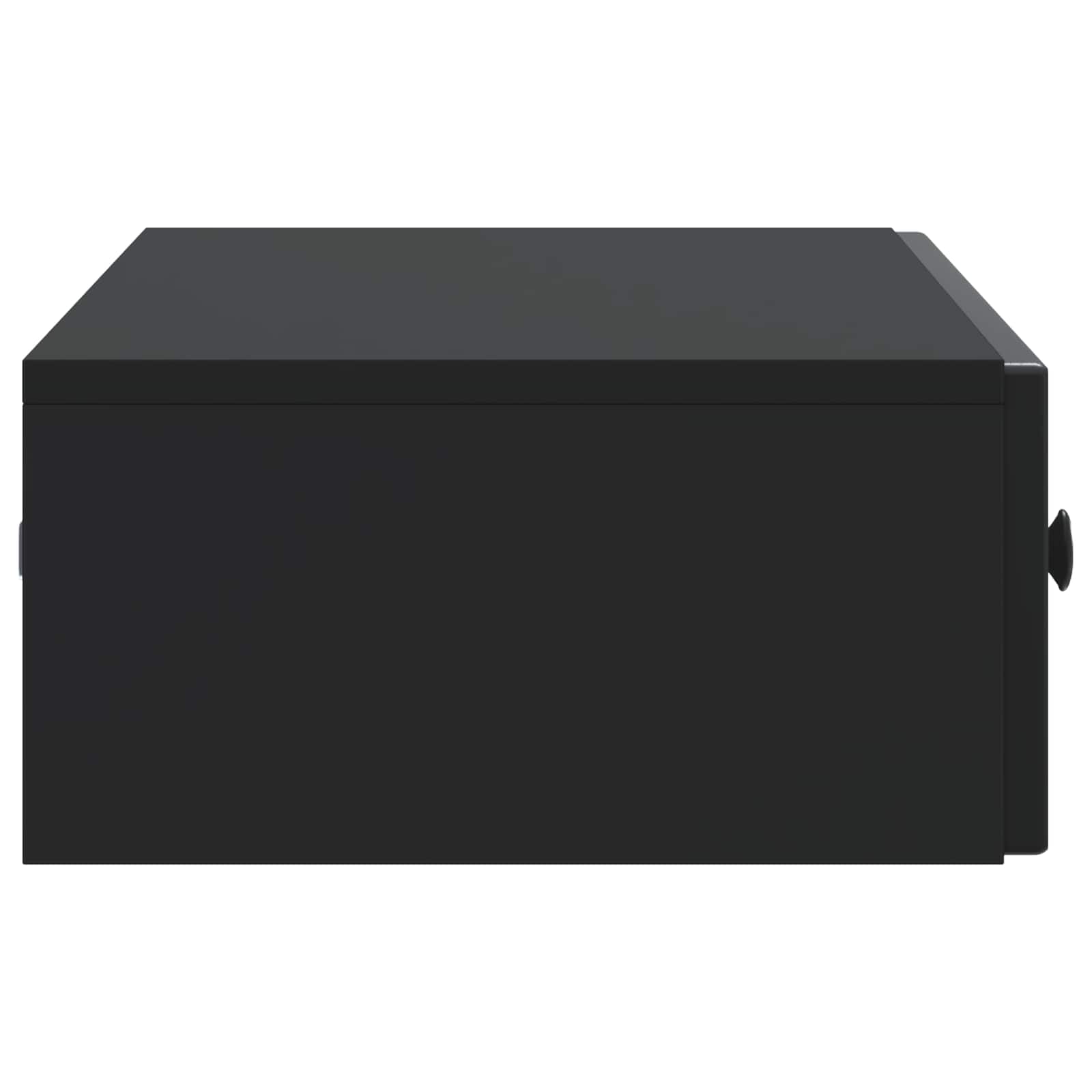 Wandmontierter Beistelltisch Schwarz 87,5 x 34,5 x 17 cm