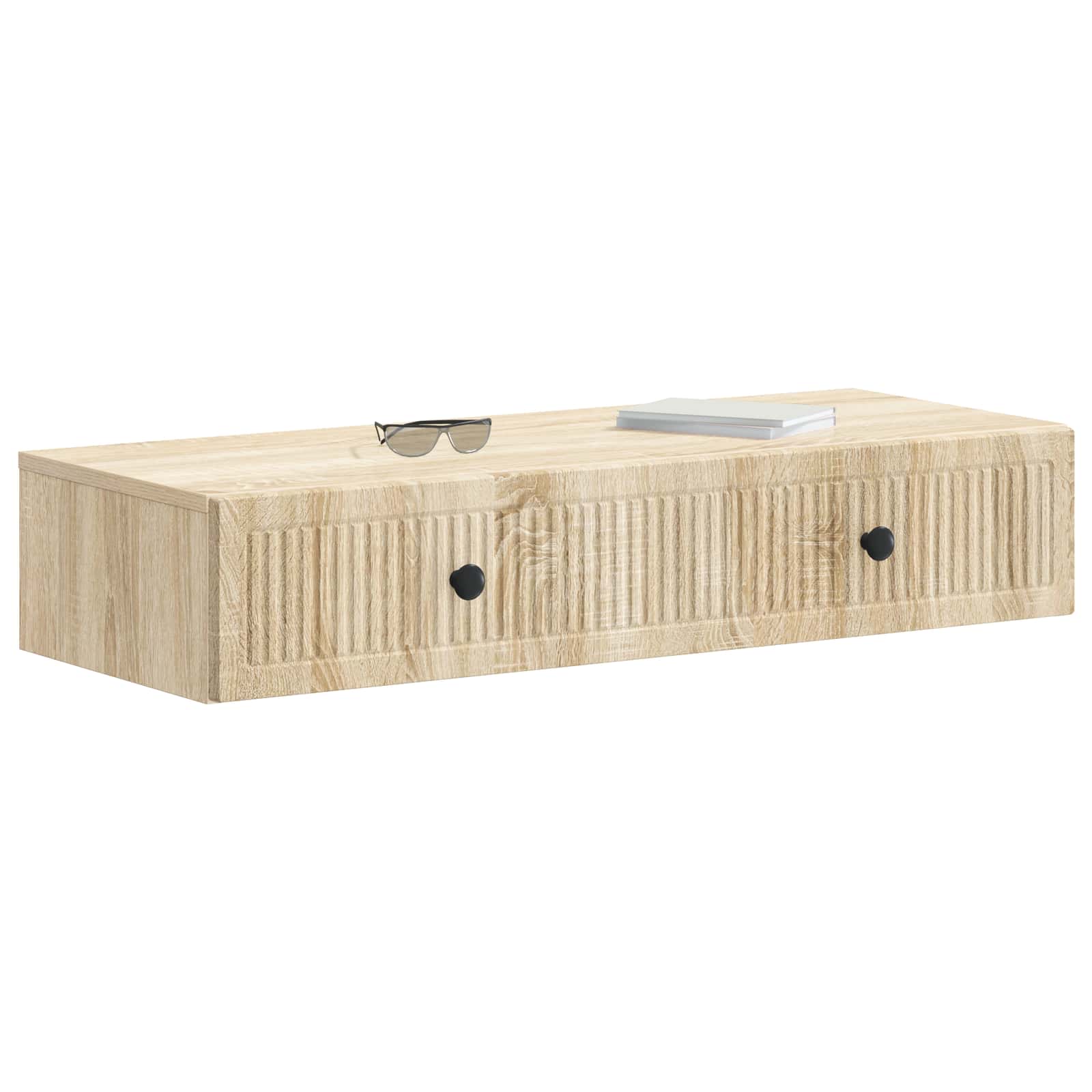 Wandmontierter Beistelltisch Sonoma-Eiche 87,5 x 34,5 x 17 cm