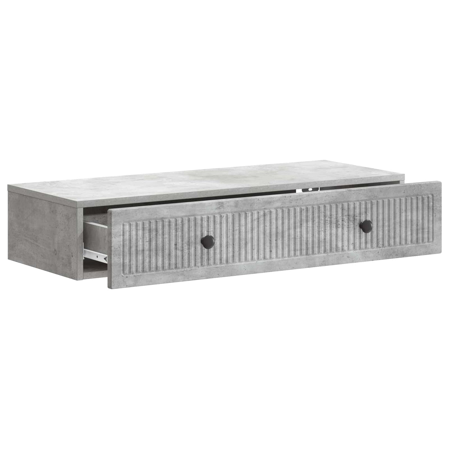 Wandmontierter Beistelltisch Betongrau 87,5 x 34,5 x 17 cm