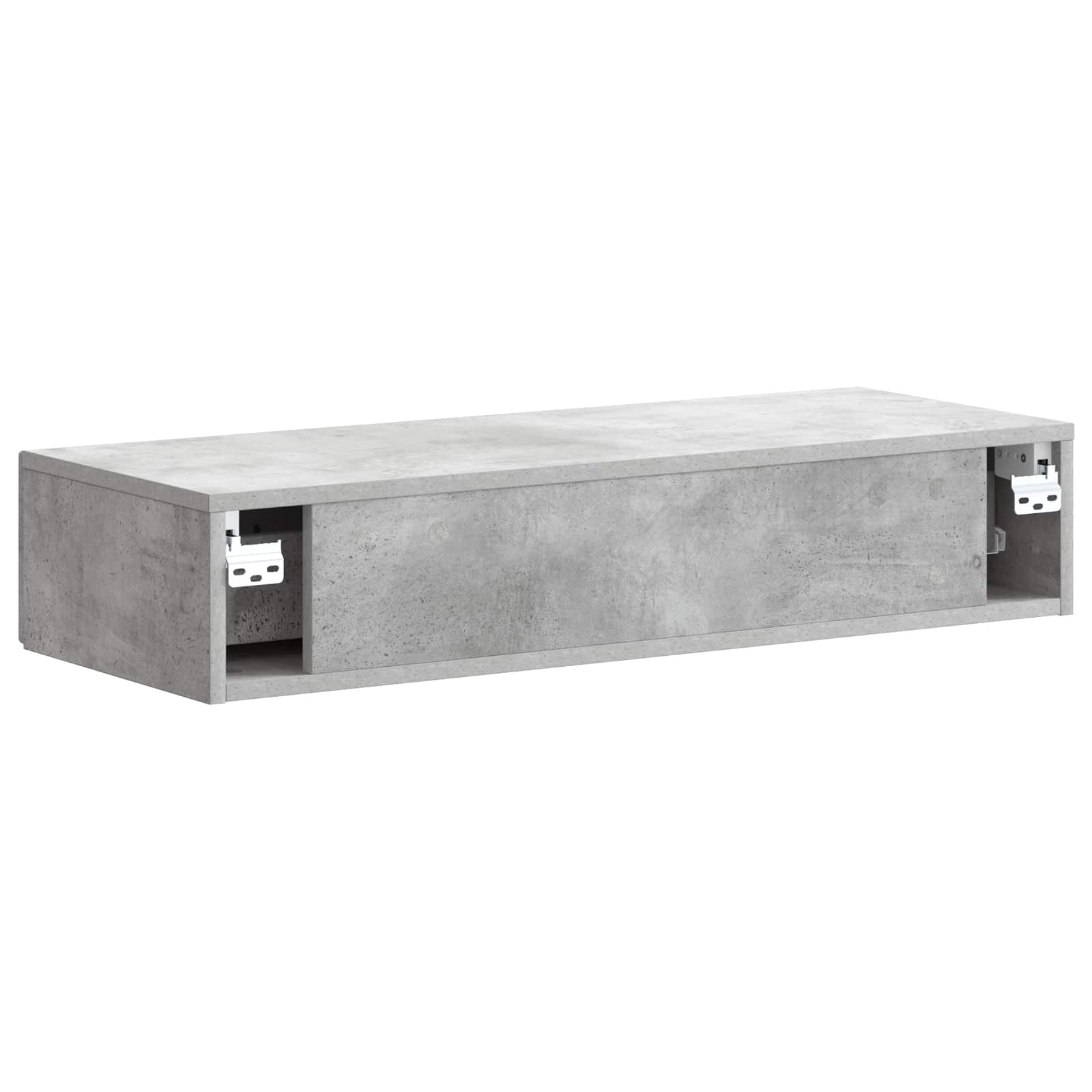 Wandmontierter Beistelltisch Betongrau 87,5 x 34,5 x 17 cm