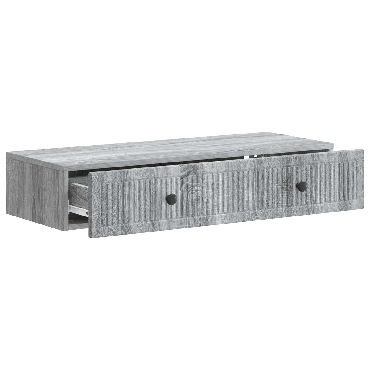 Wandmontierter Beistelltisch Graues Sonoma 87,5 x 34,5 x 17 cm