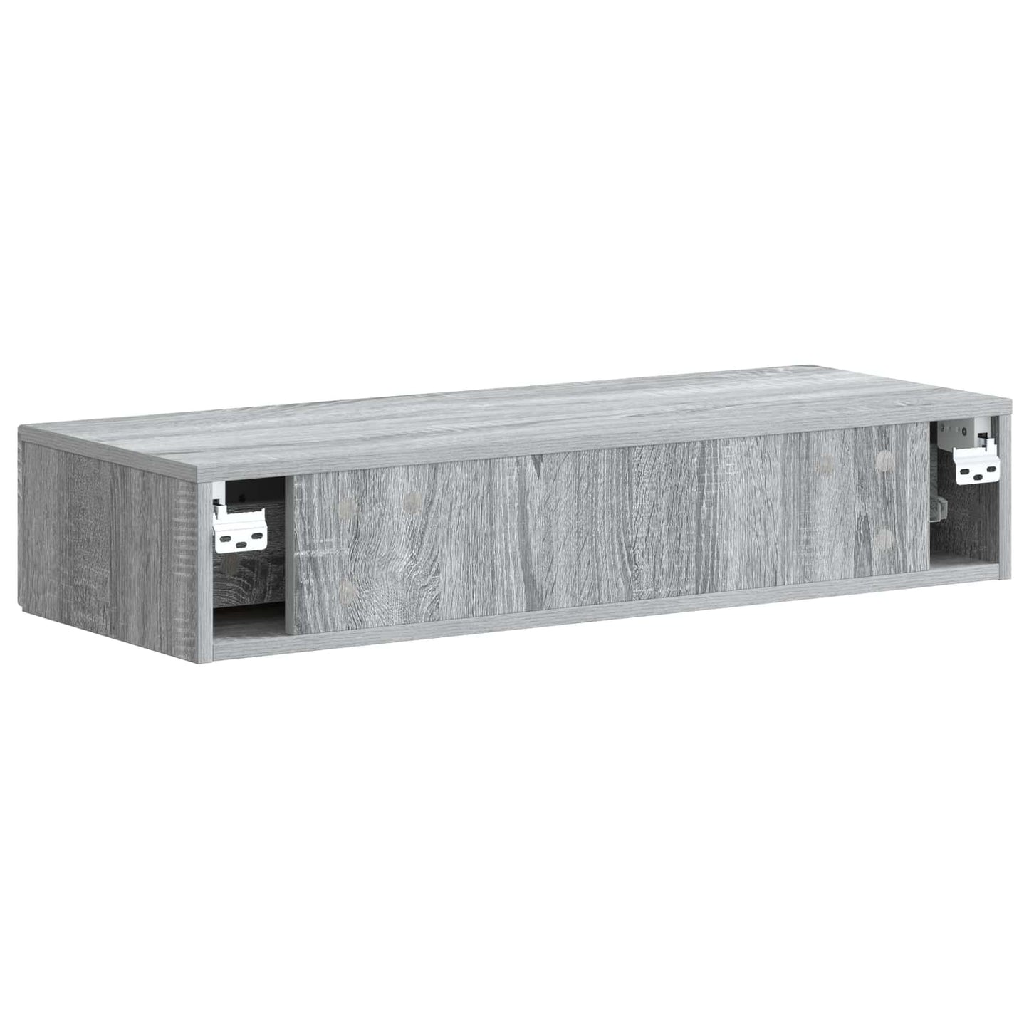 Wandmontierter Beistelltisch Graues Sonoma 87,5 x 34,5 x 17 cm