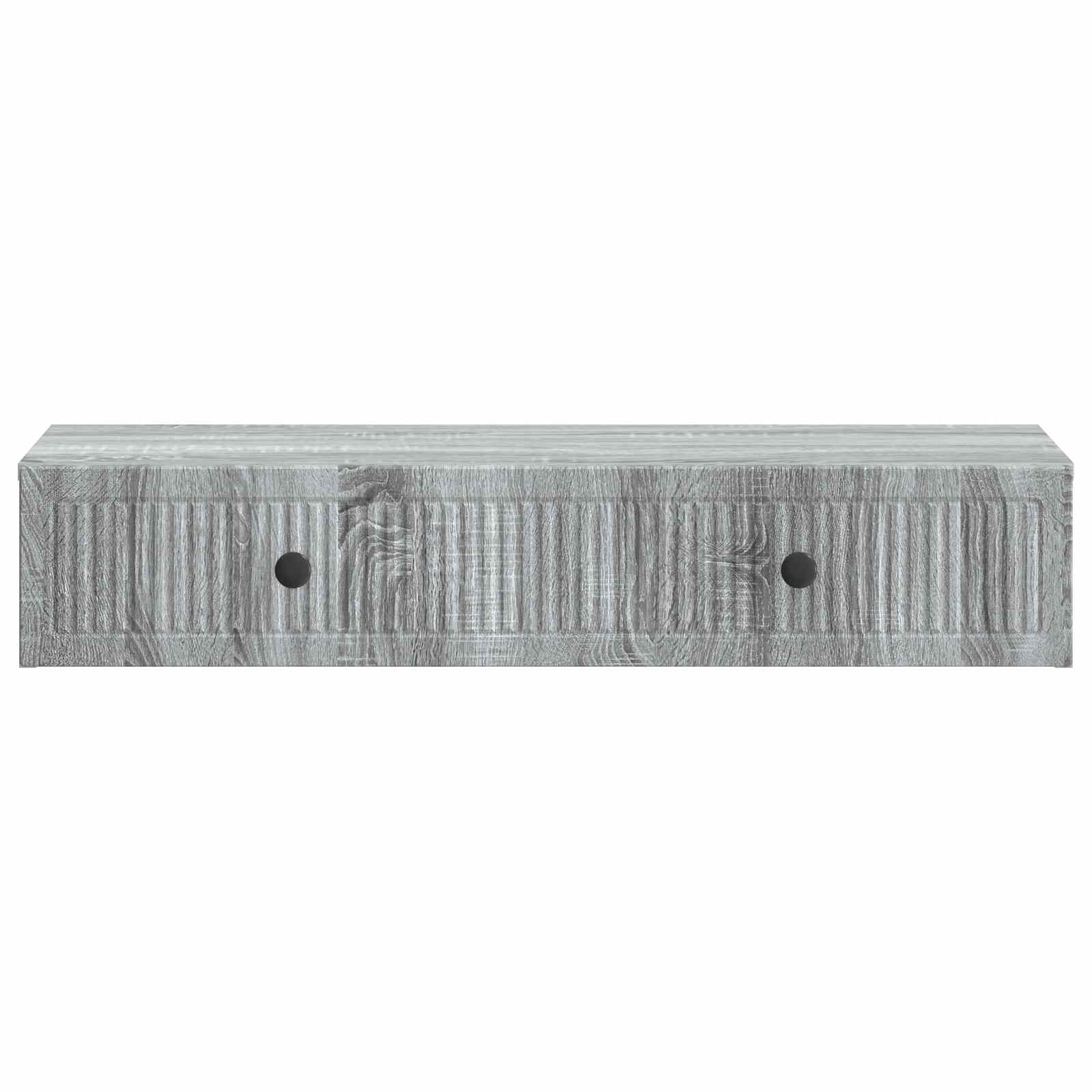 Wandmontierter Beistelltisch Graues Sonoma 87,5 x 34,5 x 17 cm