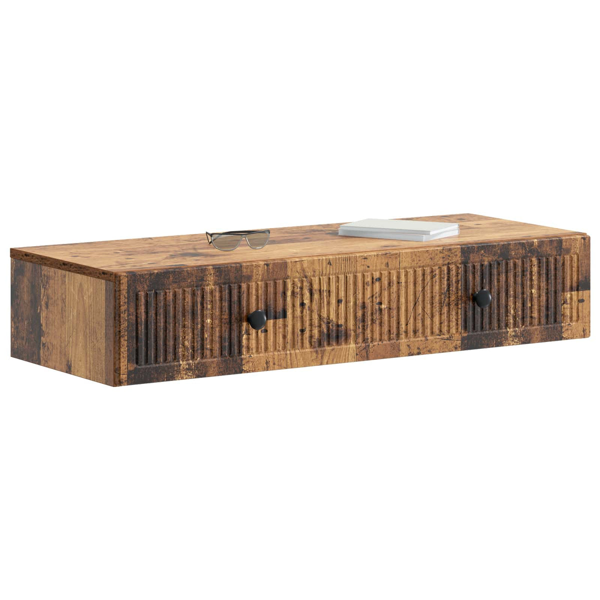 Wandmontierter Beistelltisch Altholz 87,5 x 34,5 x 17 cm