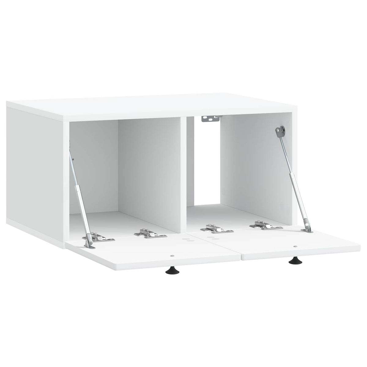 Wandmontierter TV-Schrank Weiß 59,5 x 41 x 30 cm Holzwerkstoff
