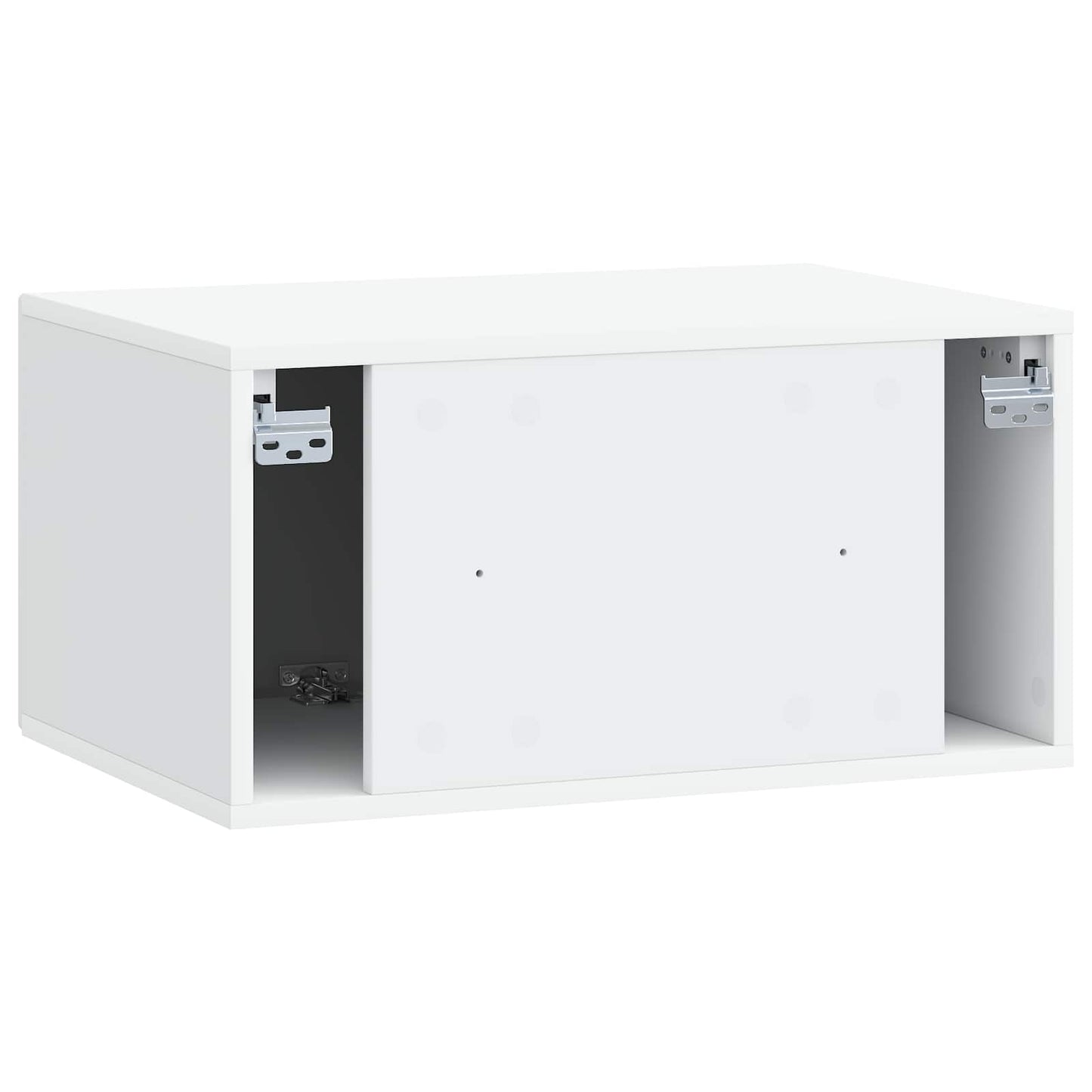 Wandmontierter TV-Schrank Weiß 59,5 x 41 x 30 cm Holzwerkstoff